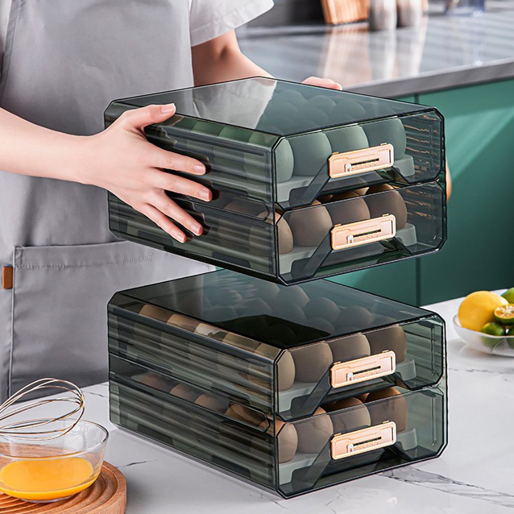 GarveeMore Küchenorganizer-Set Eierhalter für Kühlschrank, 40 Gitter/2 Schi günstig online kaufen