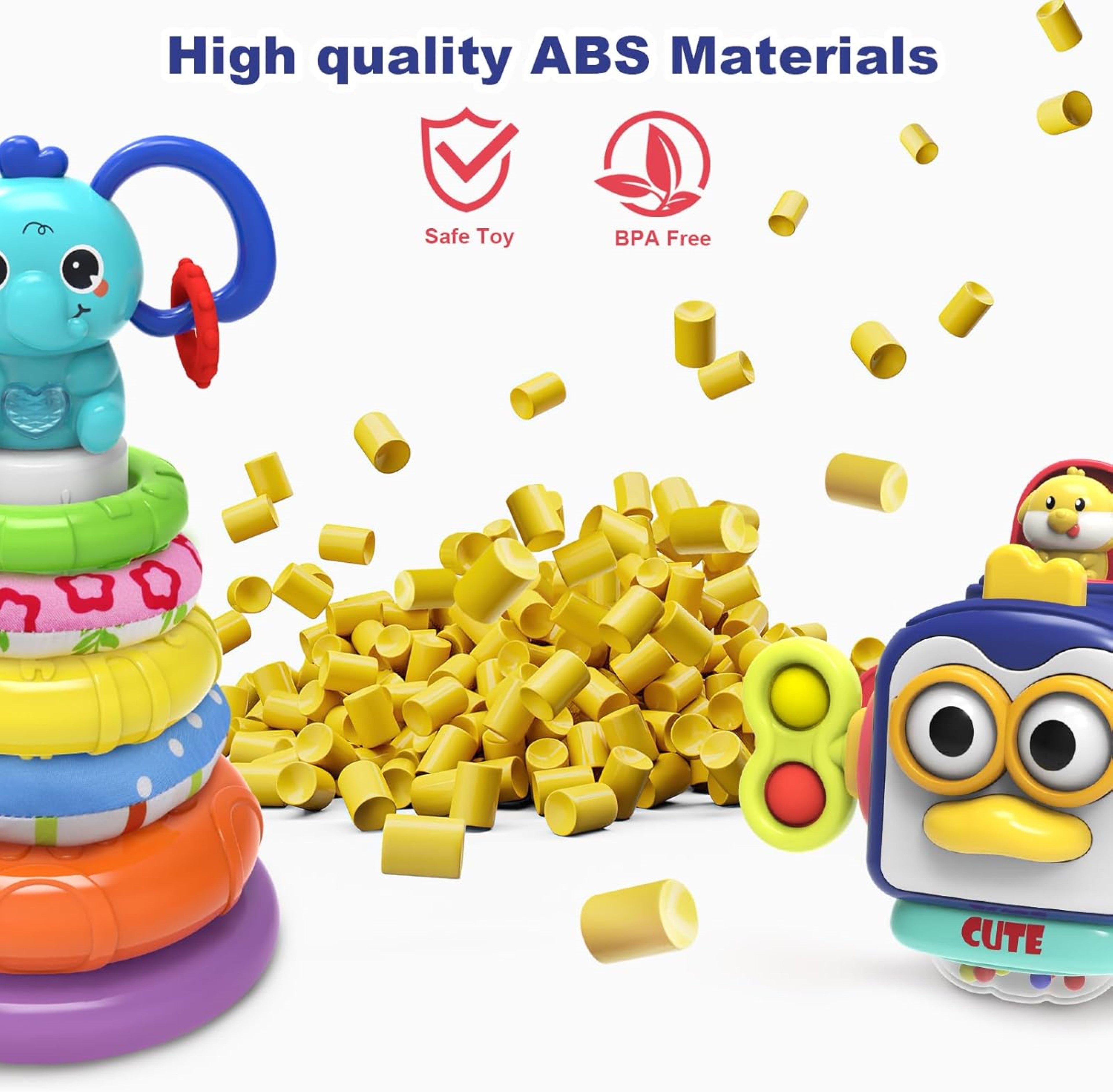 seveclotree Lernspielzeug seveclotree Baby Beiß-Spielzeug (2-in-1 Montessor günstig online kaufen