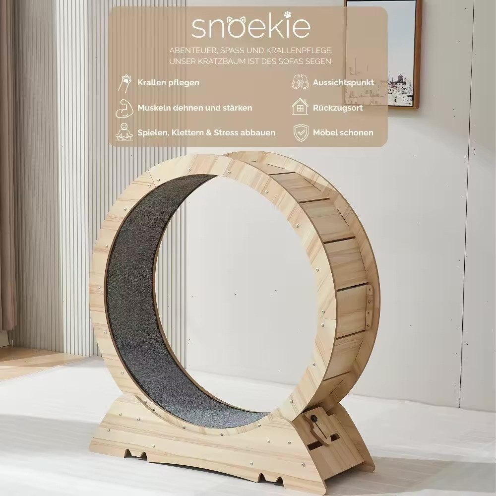 SNOEKIE Kratzbaum Snoekie Leises Indoor Katzenlaufrad groß für Wohnungskatz günstig online kaufen
