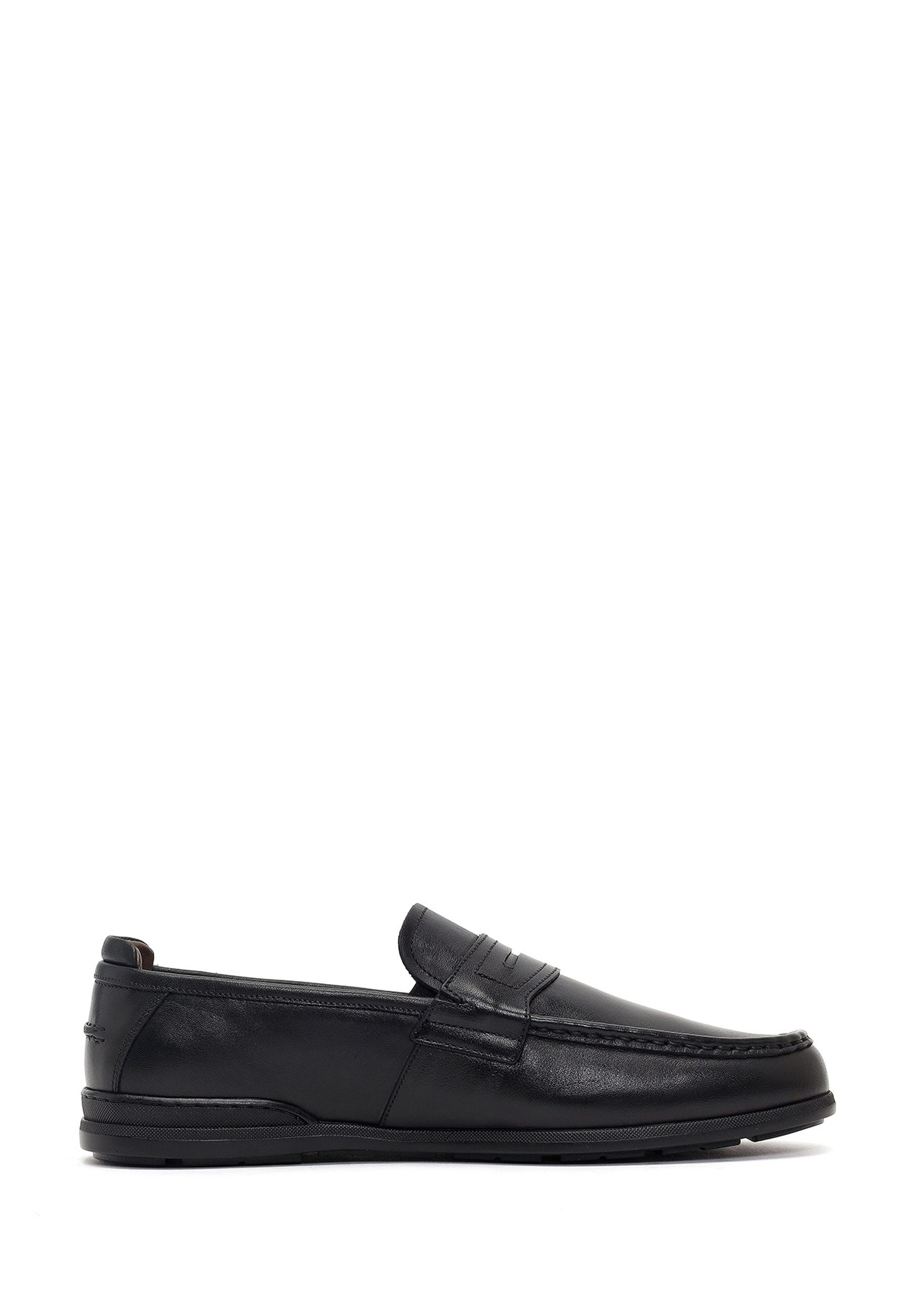 Derimod Lässige Loafer aus Leder Loafer Echtes Leder, Lederfutter, Gummisohle, Slip-On, Klassischer Stil