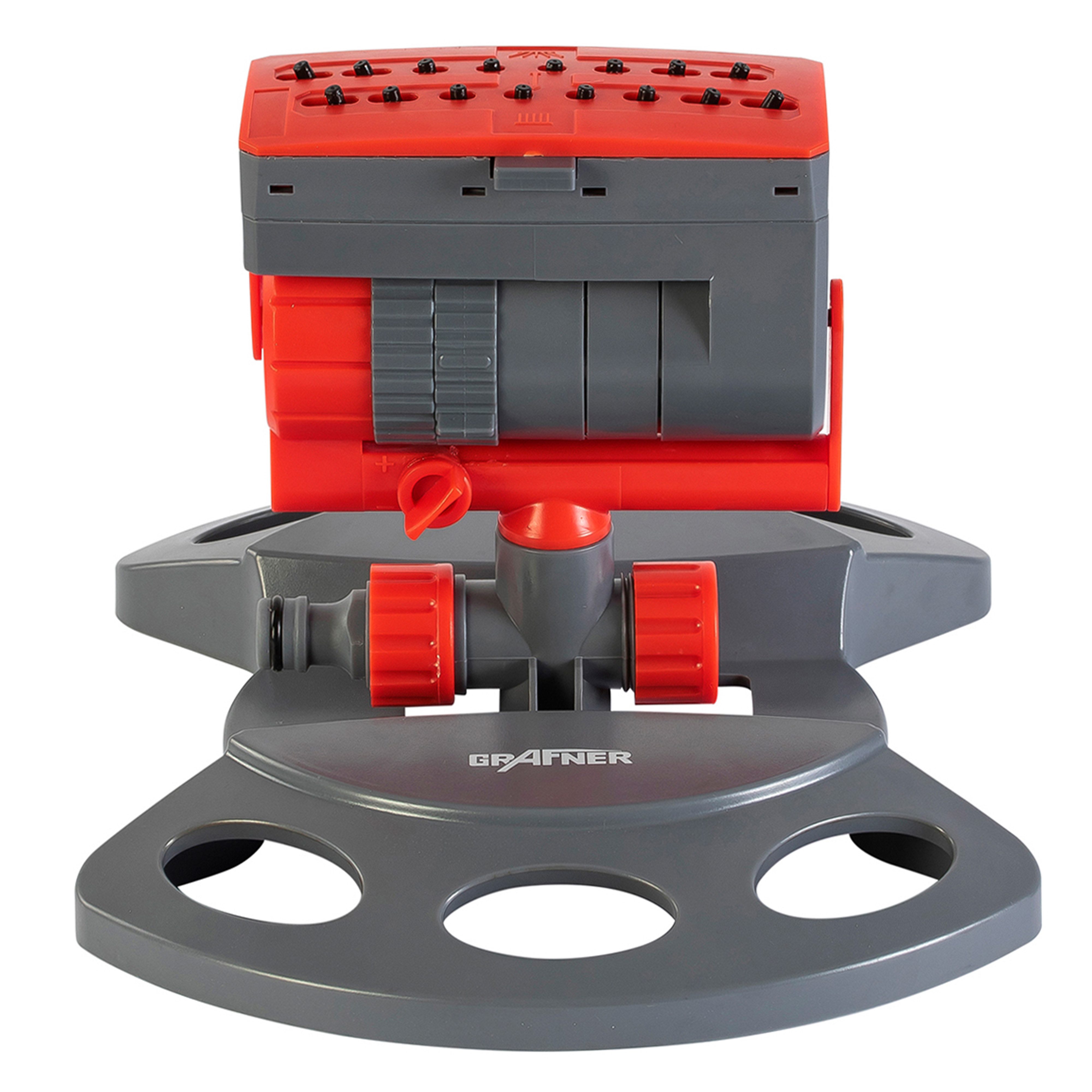 Grafner Bewässerungssystem Rasensprenger Viereckregner Bewässerung, Einstellbare Reichweite für Flächen bis zu 180 m²