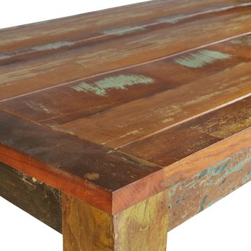 Wohnling Esstisch WL5.060 (120x70x76 cm Mango Massivholz Rechteckig Shabby), Kleiner Esszimmertisch, Küchentisch Holztisch