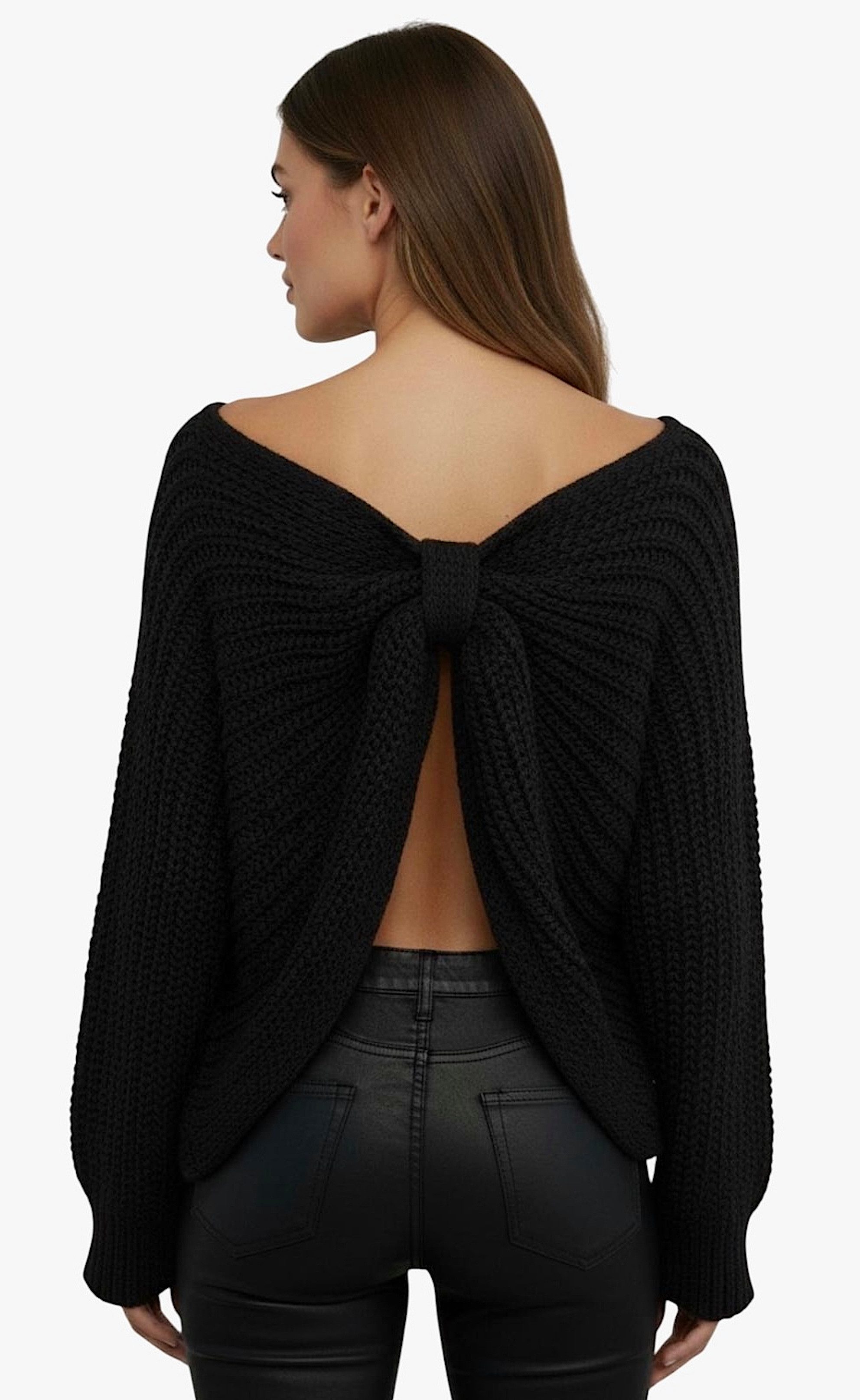 Worldclassca Cardigan WORLDCLASSCA Damen Cardigan Strickjacke mit Schleife 2 Styles in 1 Neue Kollektion - Stilvolle und gemütliche Strickmode für Damen