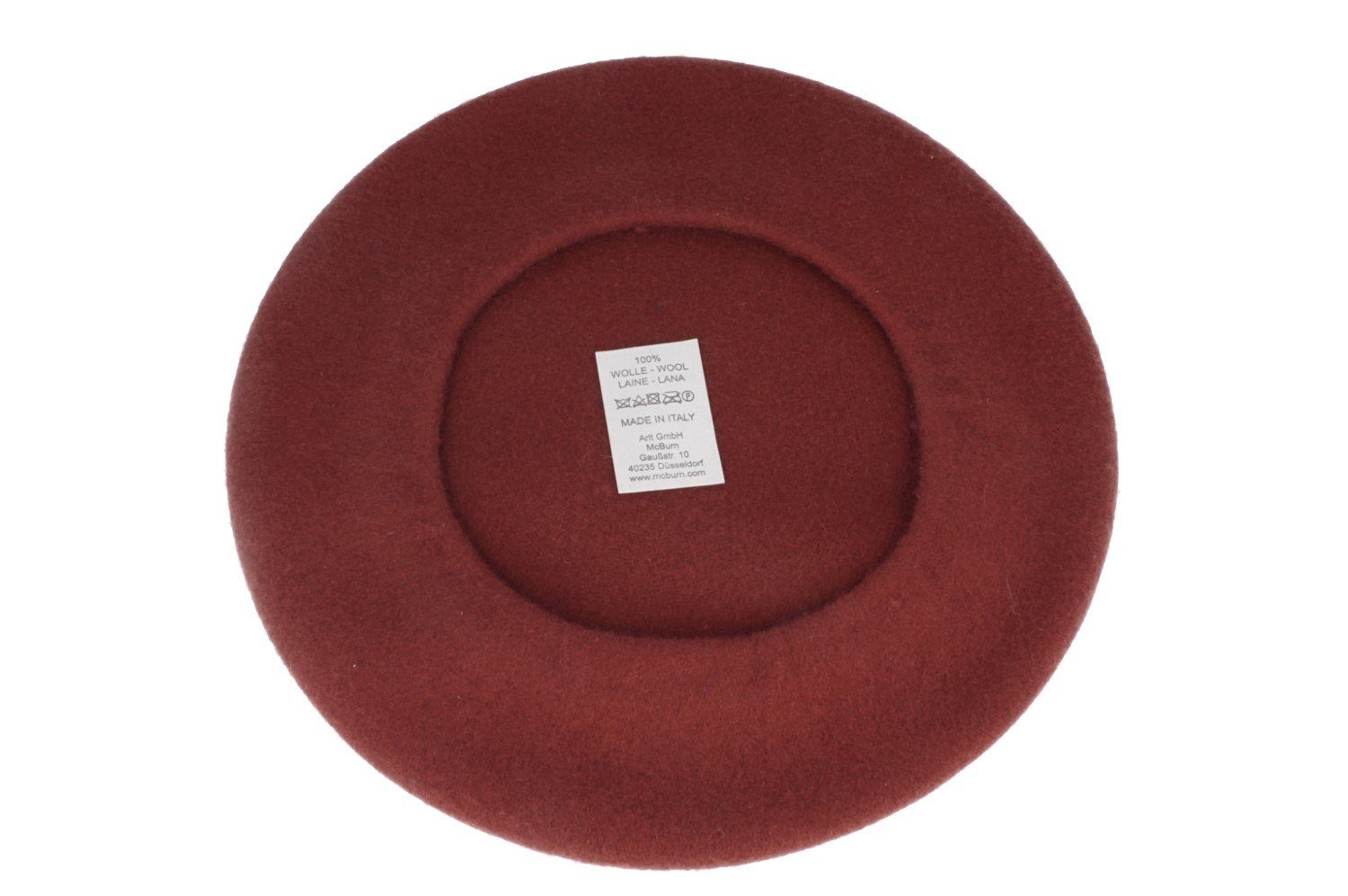 McBurn Baskenmütze Große Baskenmütze aus 100% Wolle angenehm weich günstig online kaufen