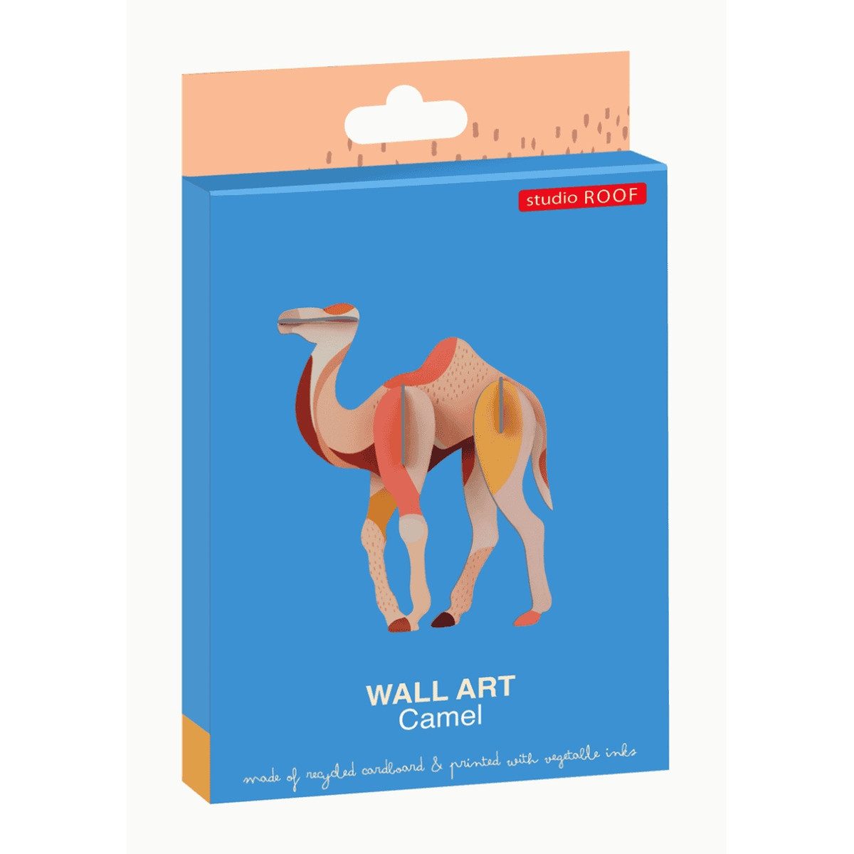 studio ROOF Kreativset 3D Wanddekoration aus Karton zum Zusammenstecken, nachhaltige Deko