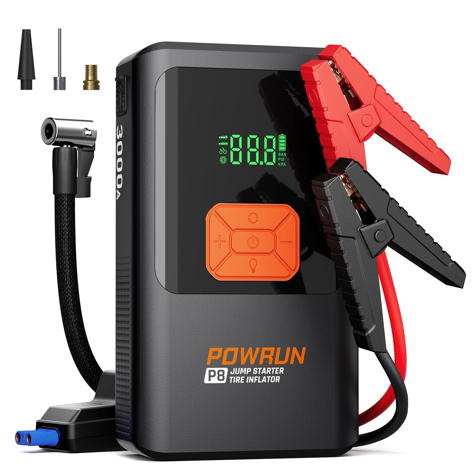 Autobatterie Ladegerät 3000A 10000mAh 3IN1 Starthilfe mit Tragetasche Autobatterie-Ladegerät