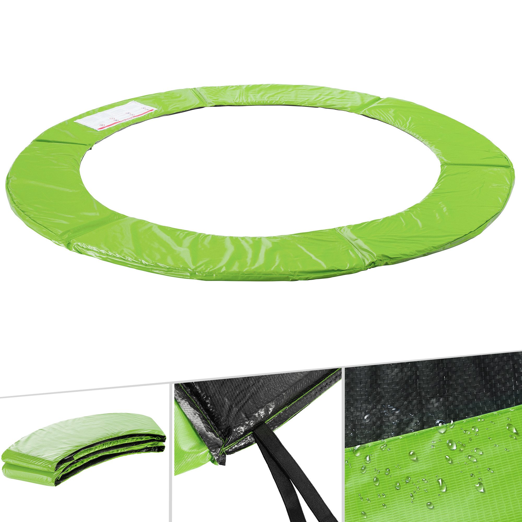 Arebos Trampolin-Randabdeckung Federschutz Ø 305 cm, Randschutz, PVC und PE, Reißfest, UV-resistente und wasserbeständige