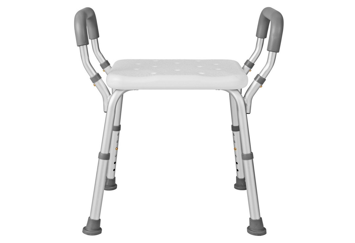 COSTWAY Duschhocker Badhocker, belastbar bis 100,00 kg, höhenverstellbar, mit Armlehnen