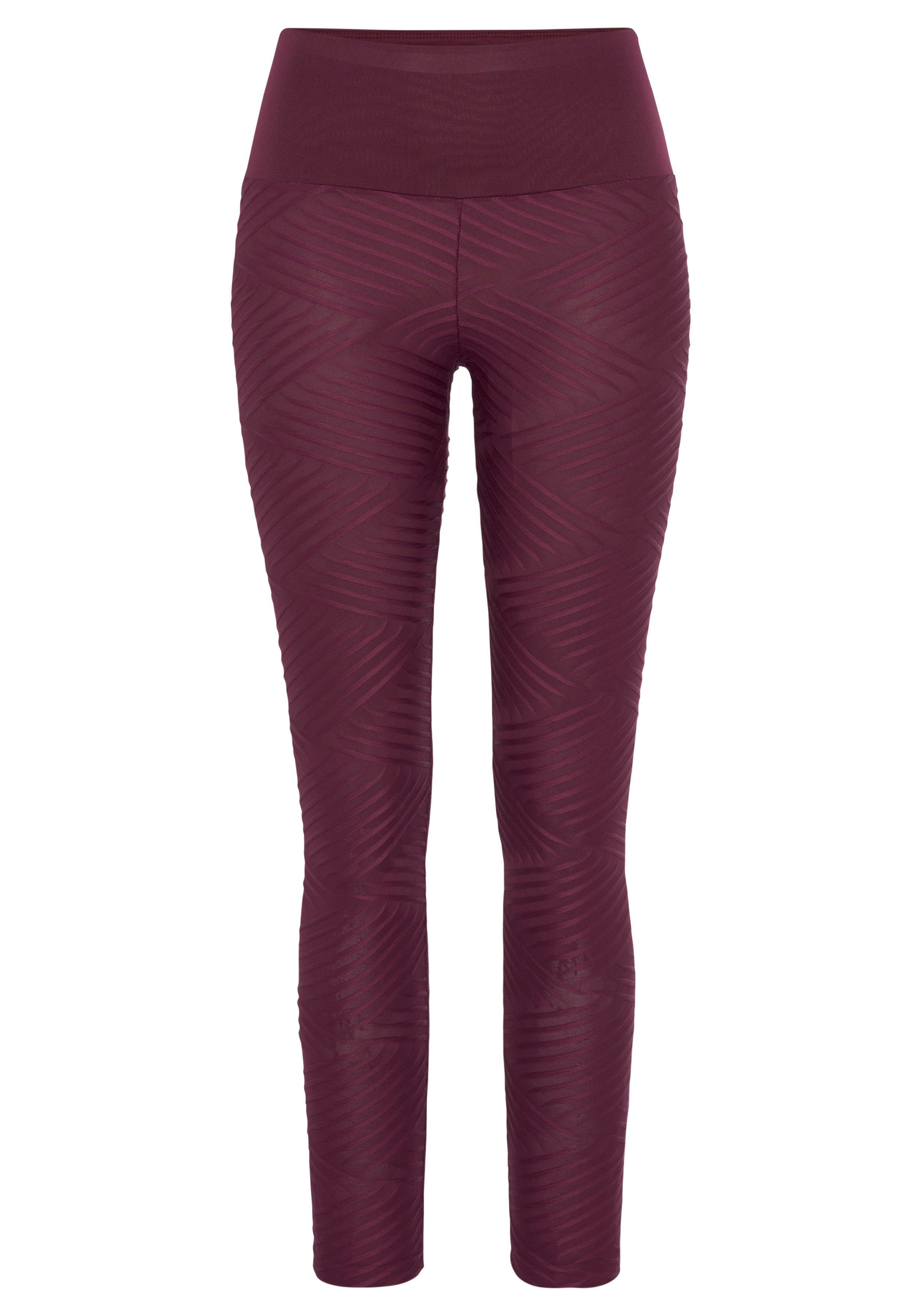 LASCANA ACTIVE Leggings Sportleggings mit 3D-Struktur günstig online kaufen