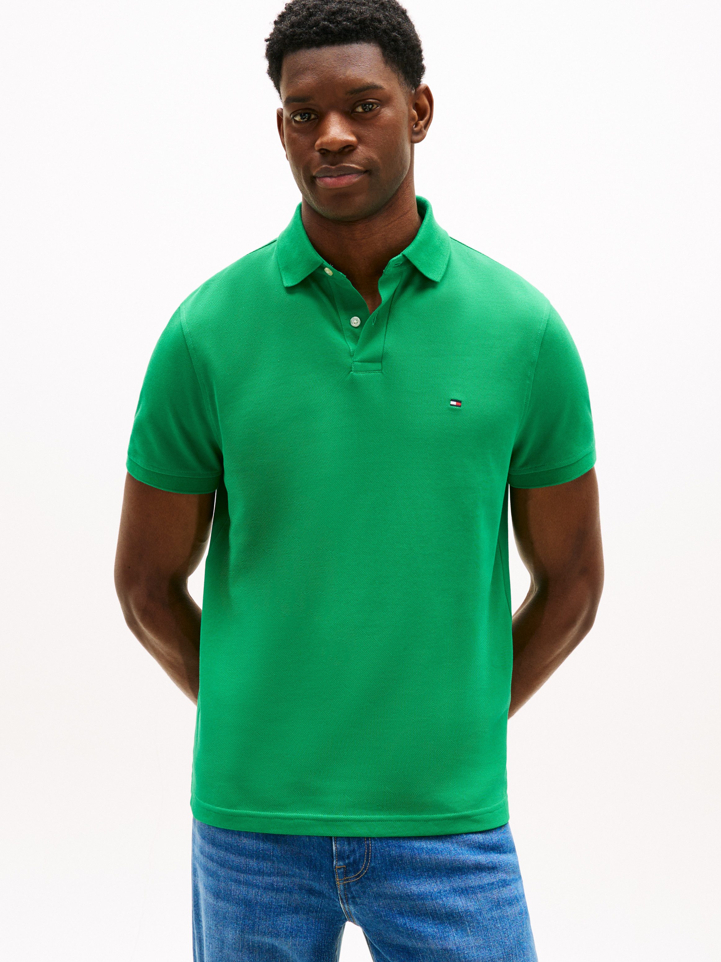 Tommy Hilfiger Poloshirt 1985 REGULAR POLO mit Kontraststreifen und Knopfle günstig online kaufen