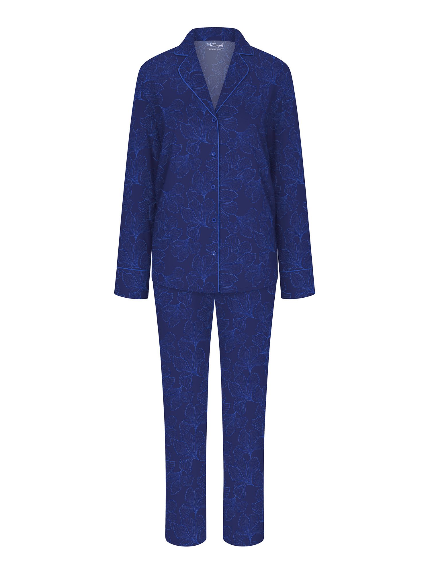 Triumph Pyjama Boyfriend Fit (2 tlg) entspannte Passform - Paspelierung - a günstig online kaufen