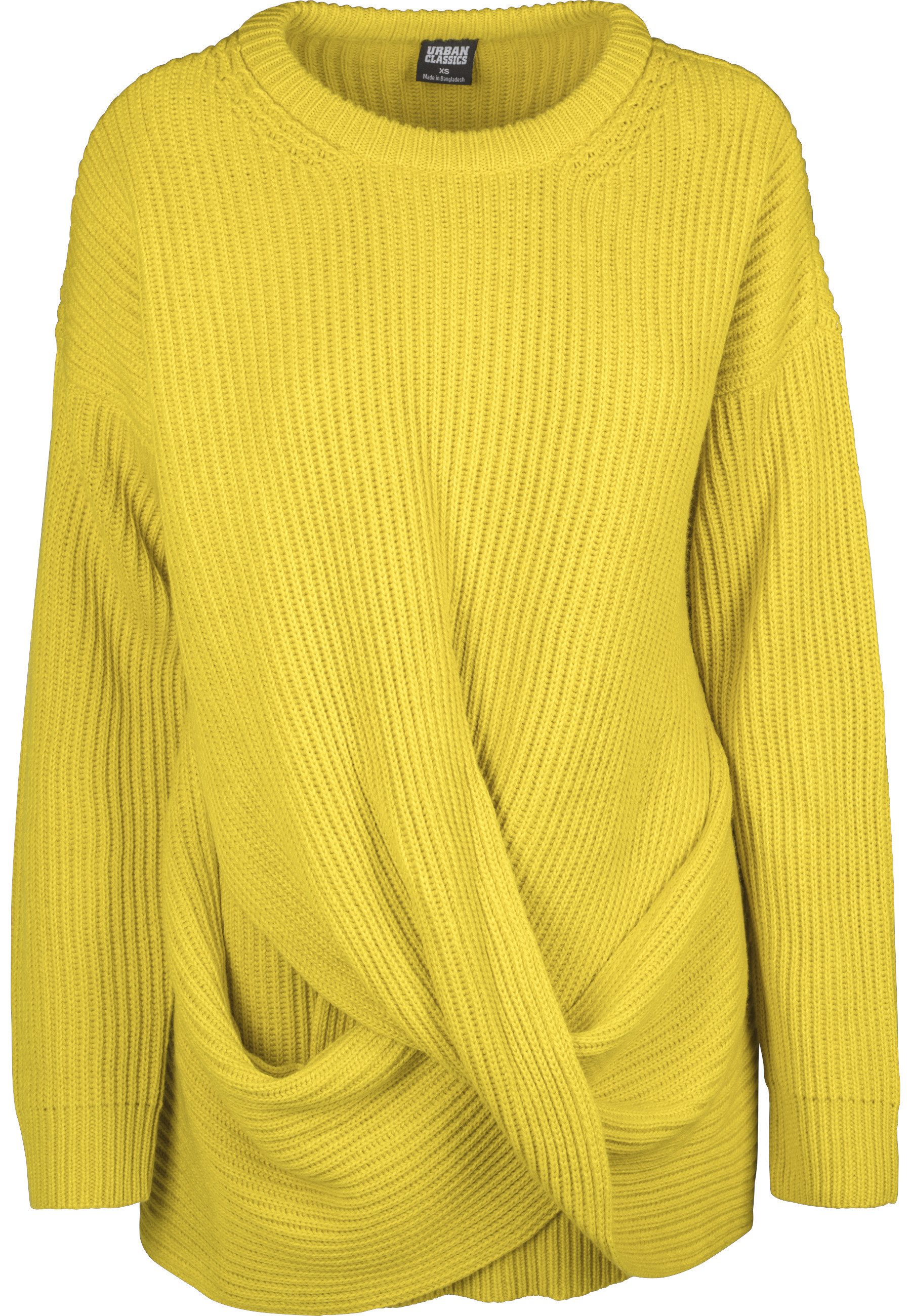 Rundhalspullover Urban Classics Damen Ladies Wrapped Sweater