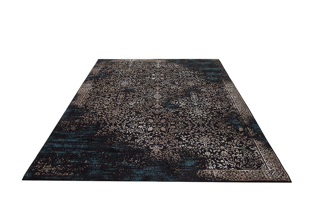 Teppich SIGNS OF HERITAGE 240x160cm mm, · Höhe: Wohnzimmer 10 · riess-ambiente, florales rechteckig, orientalisches dunkelblau, Muster Design bunt blau