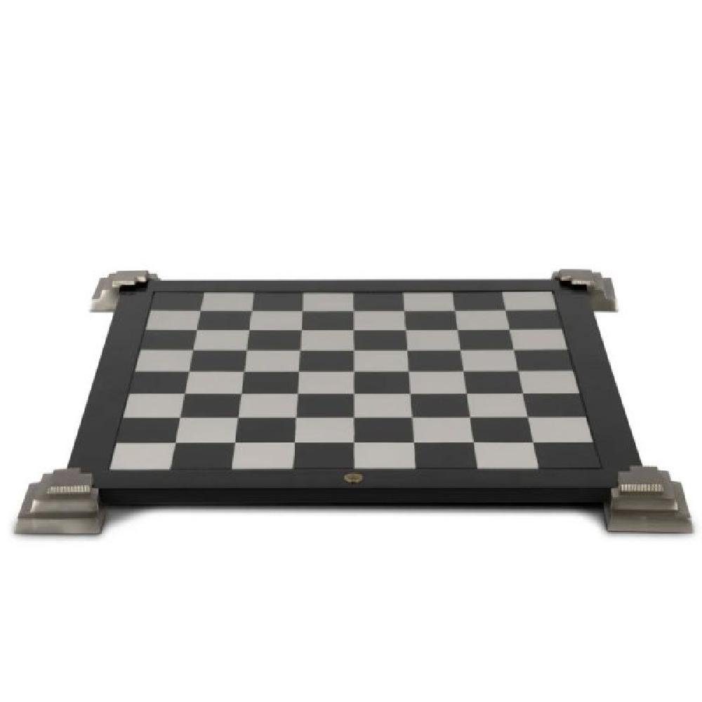 AUTHENTIC MODELS Dekofigur und Dame für mit Metallfüßen Schach Spielbrett wendbares (47x47cm)