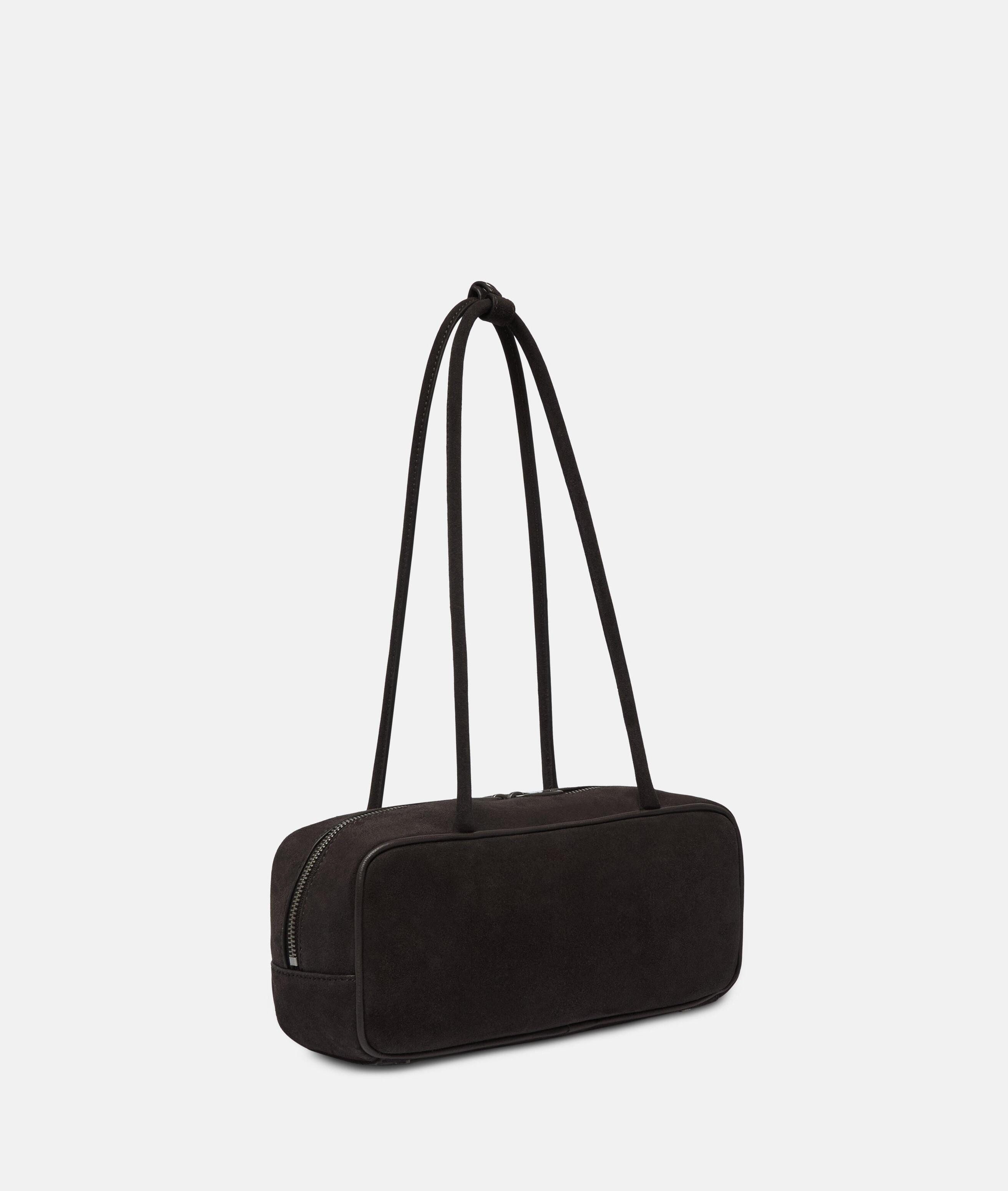 Liebeskind Berlin Schultertasche Jil Satchel S, Handliche Schultertasche aus weichem Veloursleder