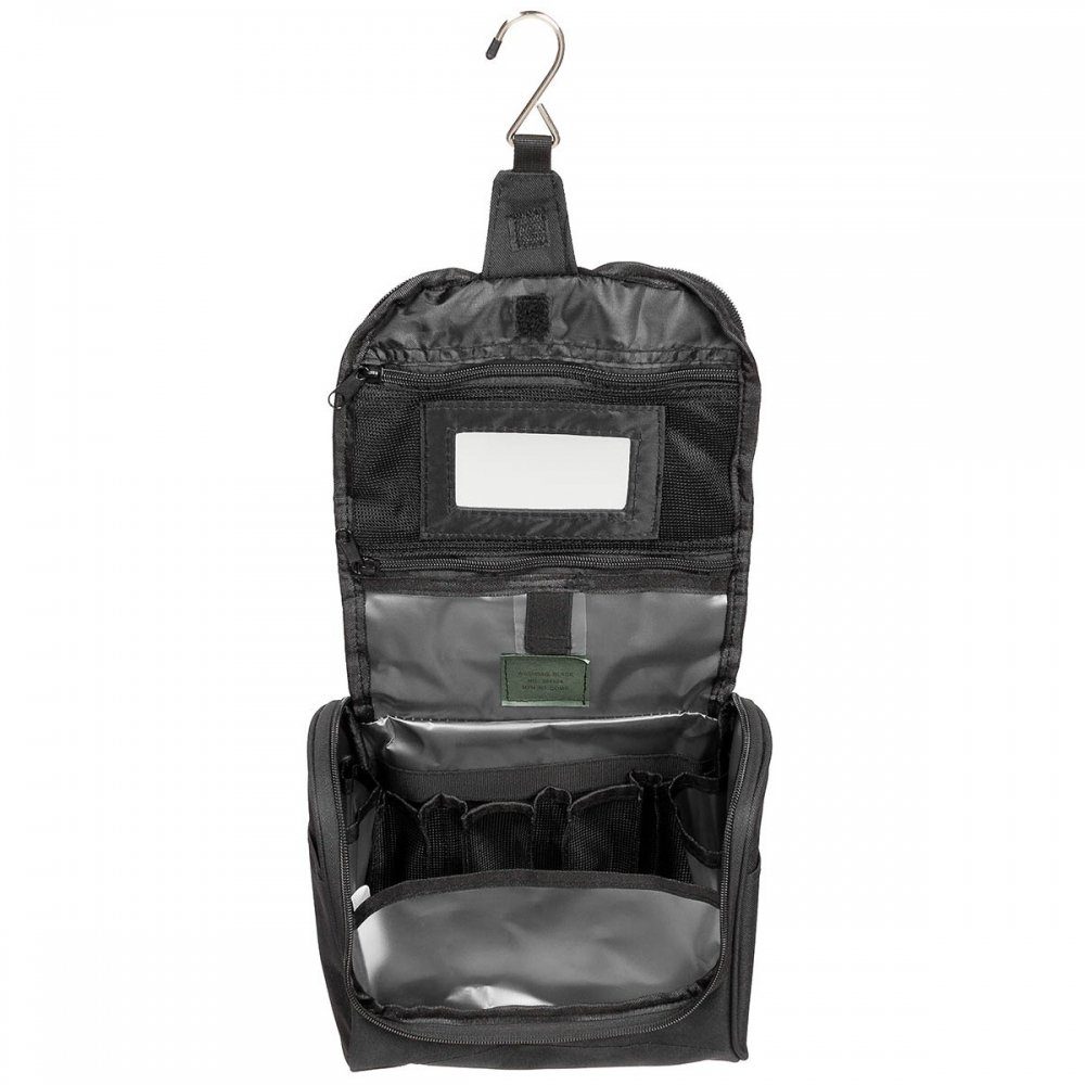 MFH Kulturbeutel Waschzeugtasche, schwarz (Packung)