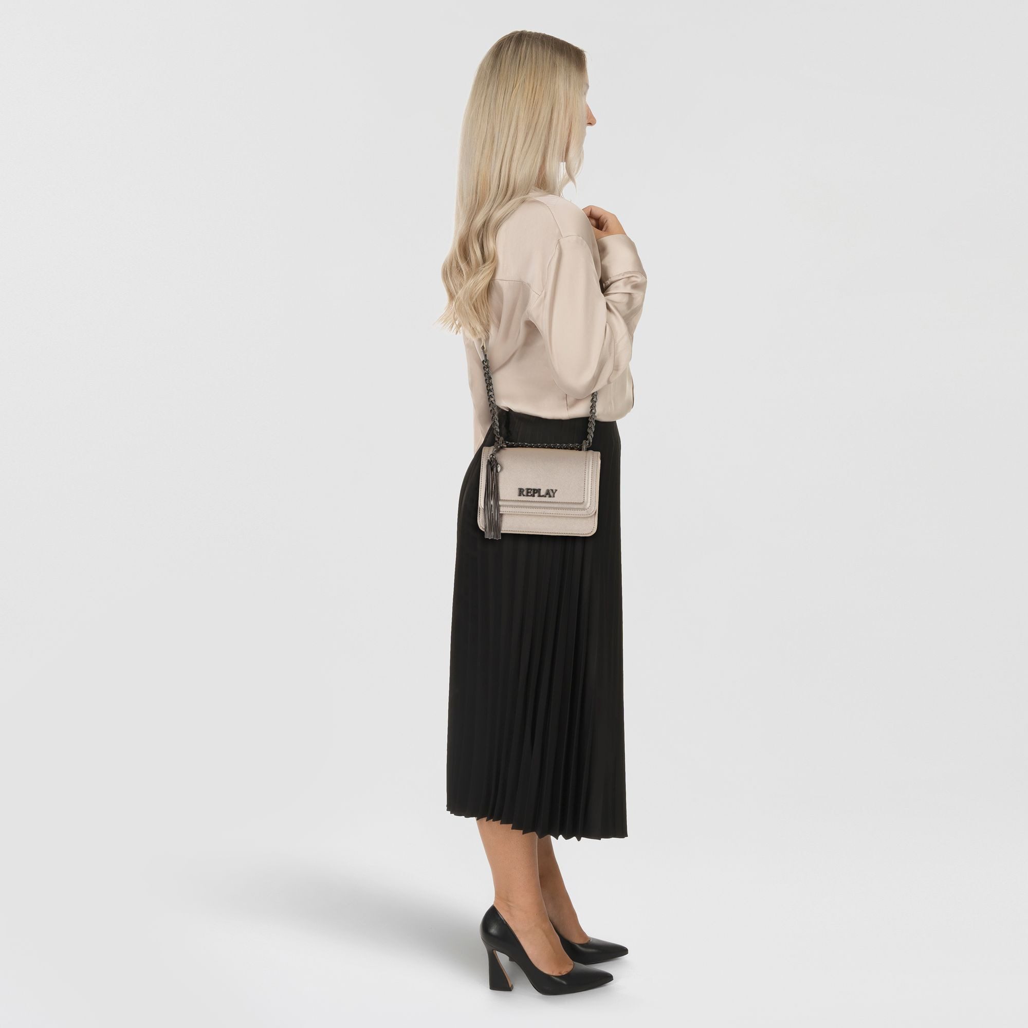Replay Schultertasche, Polyurethan günstig online kaufen