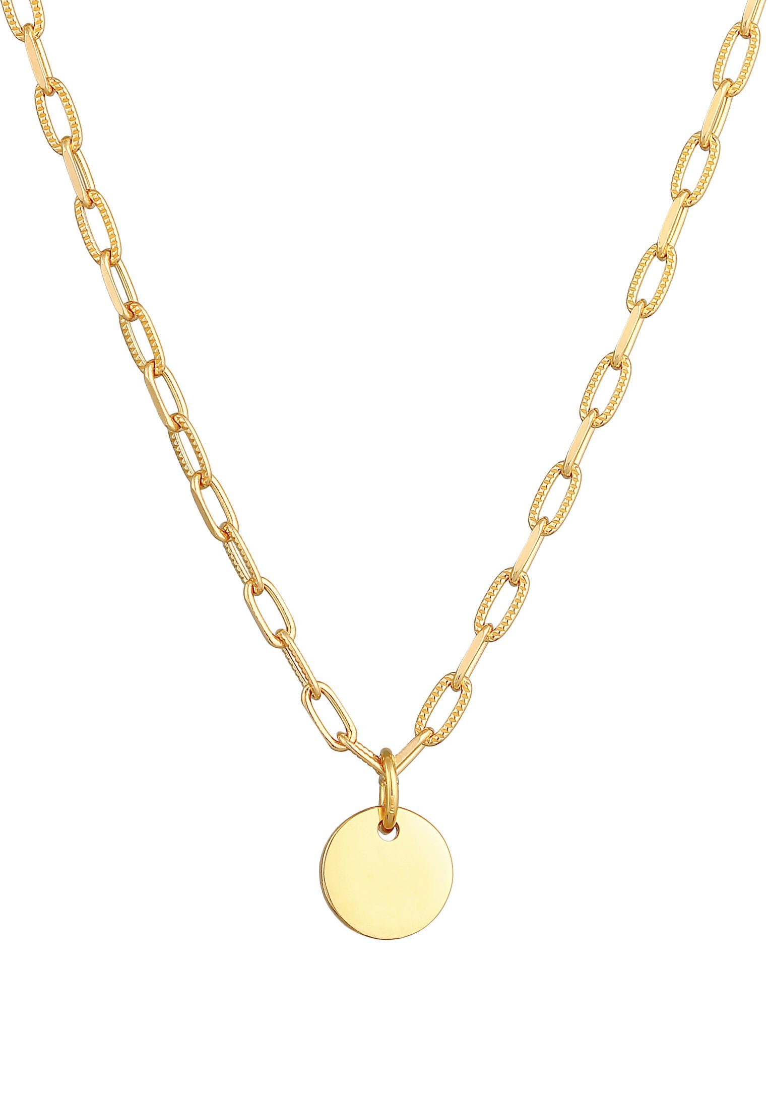 Elli Kette mit Anhänger Plättchen Coin günstig online kaufen