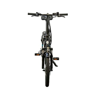 Fangqi E-Bike E-BIKE,Zusammenklappbares Elektrofahrrad,SHIMANO,250W/36V/10Ah,25km/h, 250W Heckmotor, 360 Wh Nabendynamo, (Geeignet für Körpergröße 160-190cm,25km/h, 55–65 km Reichweite,120kg, 6km/h Gehunterstützungsmodus, Zusammenklappbar, leicht und flexibel, Mountainbike,Citybike,Smart Electric Bike,Höchstgeschwindigkeit 25km/h), mit LCD-Display, Fahrradständer und Gepäckträger, Max.25km/h,IP54, PAS 3