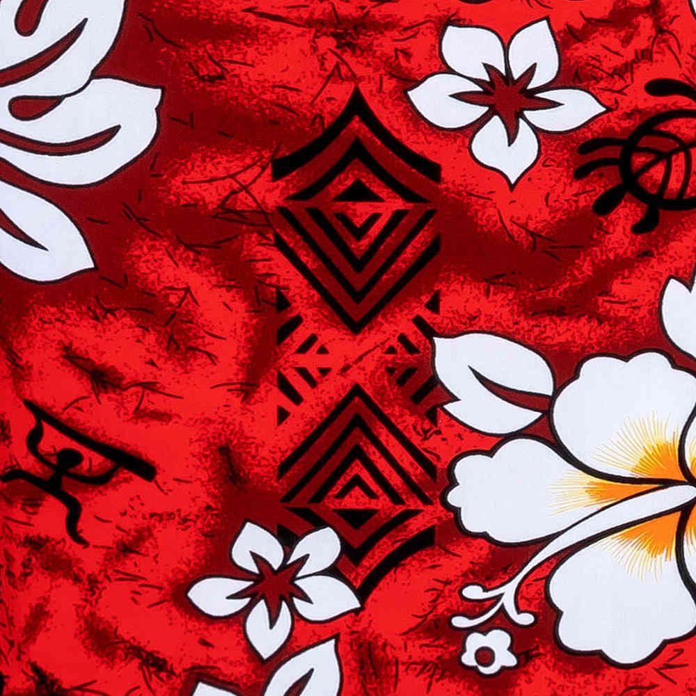 Hawaiihemdshop.de Hawaiihemd Hawaii Hemd Herren Baumwolle Kurzarm Hawaiihemd mit Blüten