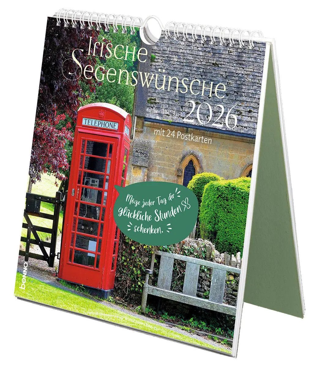 St. Benno Verlag Wandkalender Irische Segenswünsche 2026