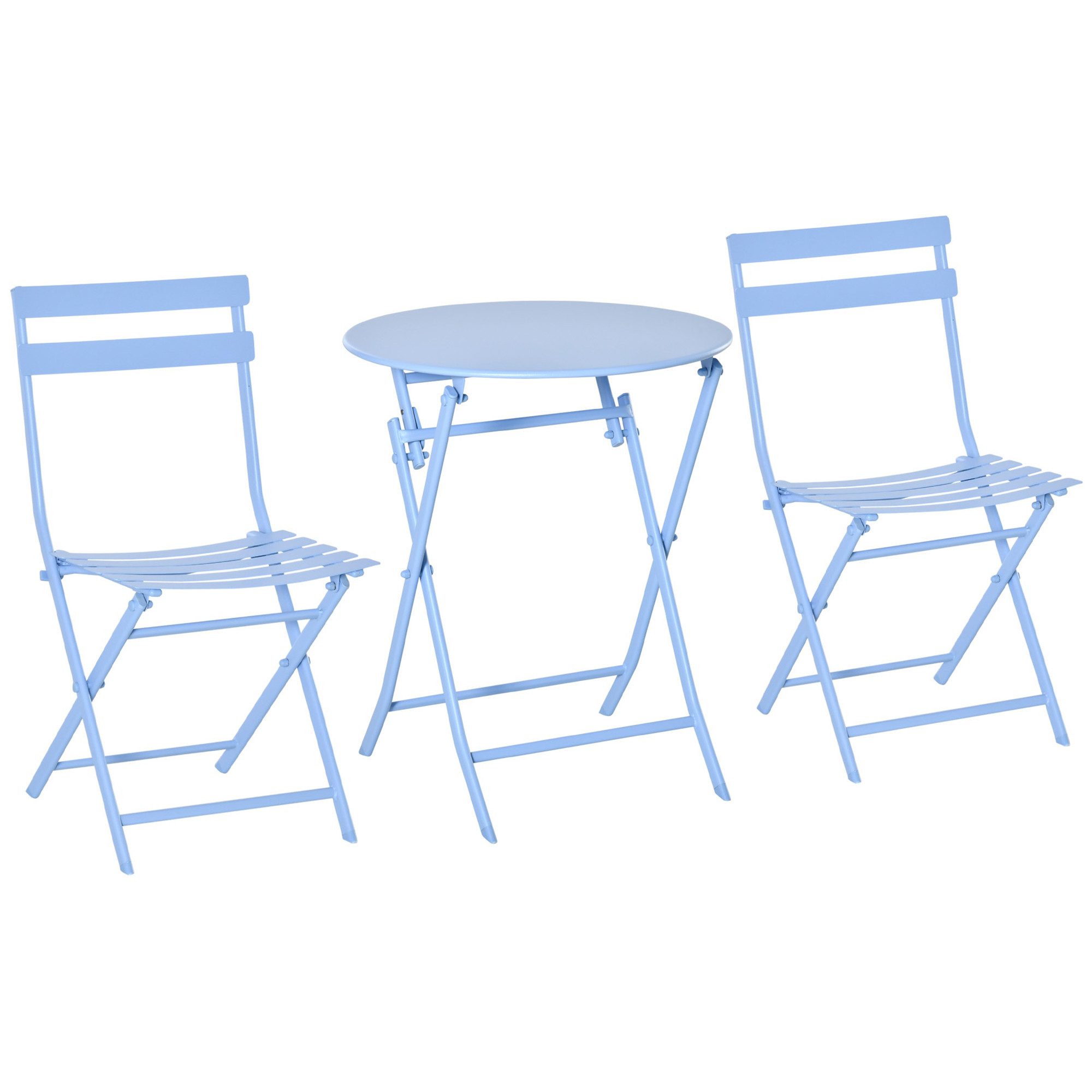 Outsunny Balkonset Gartenset Bistrotisch mit 2 günstig online kaufen