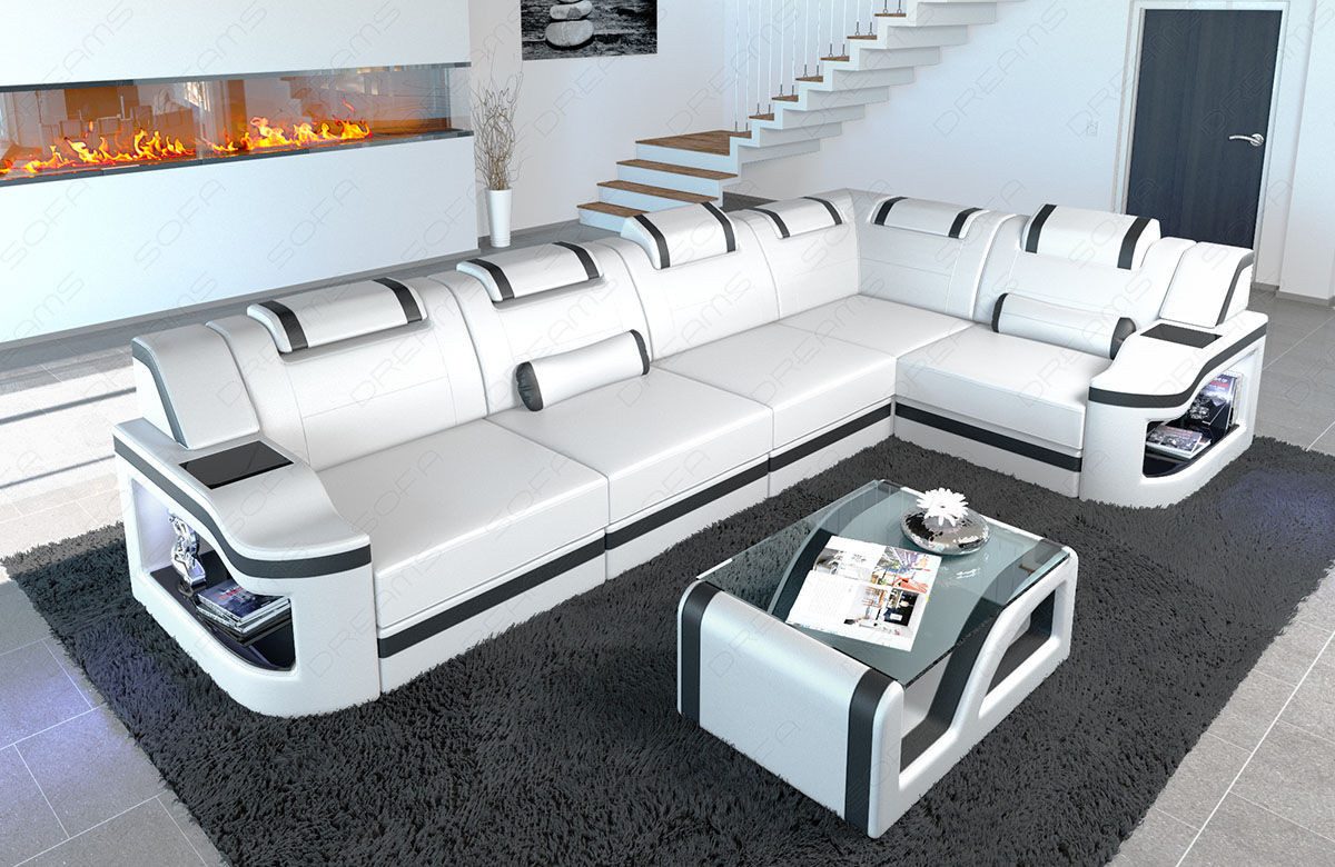 Sofa Dreams Ecksofa Ledersofa Padua L günstig online kaufen