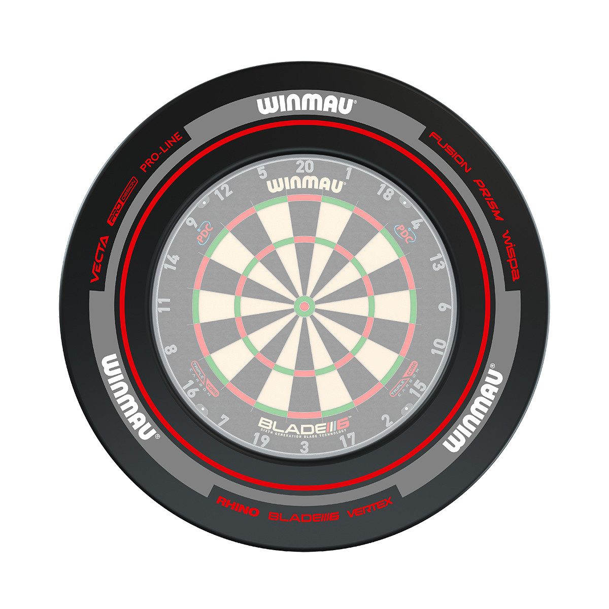 Winmau Dart-Wandschutz Surround Advance black 4452, Dartscheibe Dart Scheibe Darts