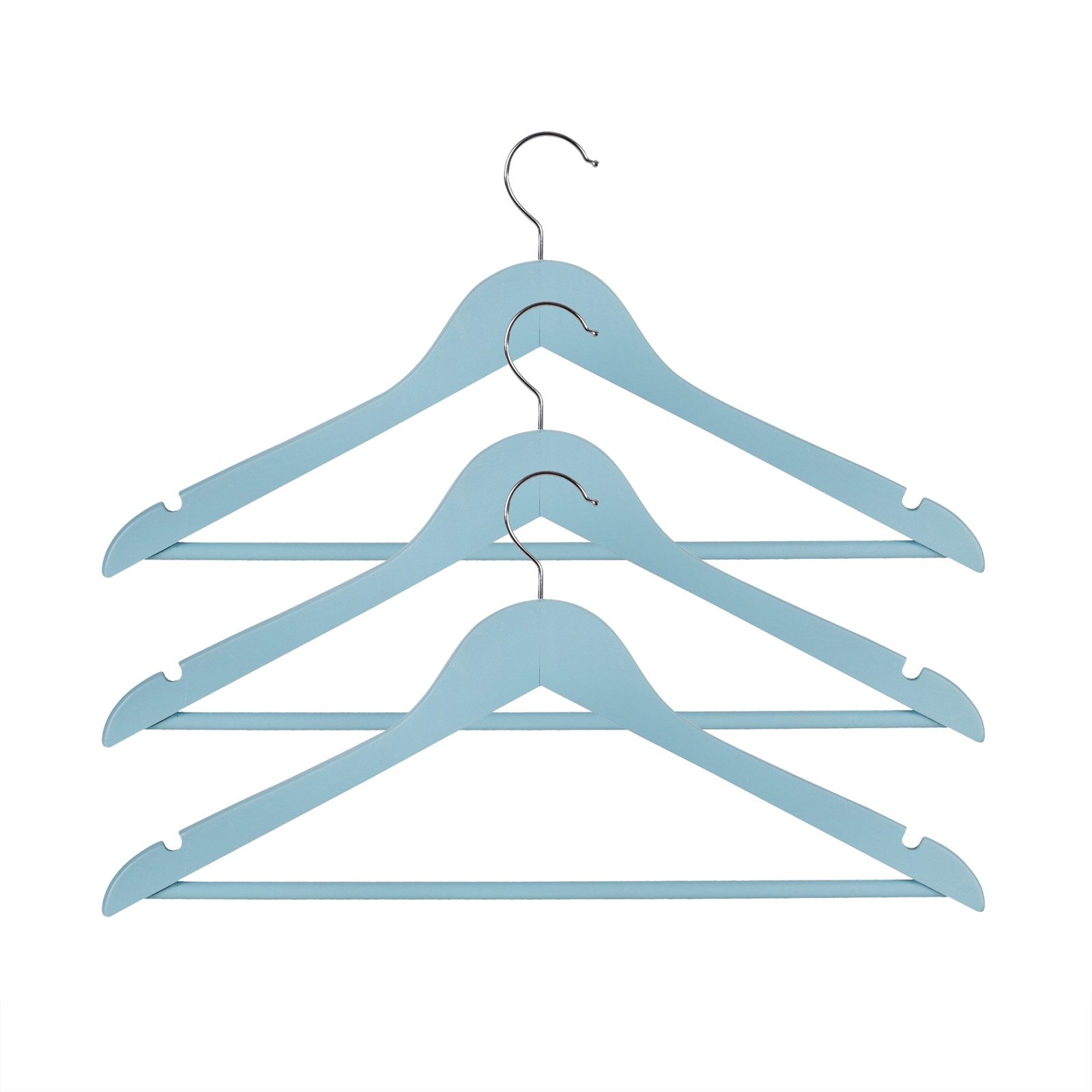 HTI-Living Kleiderbügel Kleiderbügel 3er Set Holz, (Set, 3-tlg), Jackenbügel Hosenbügel Rockbügel