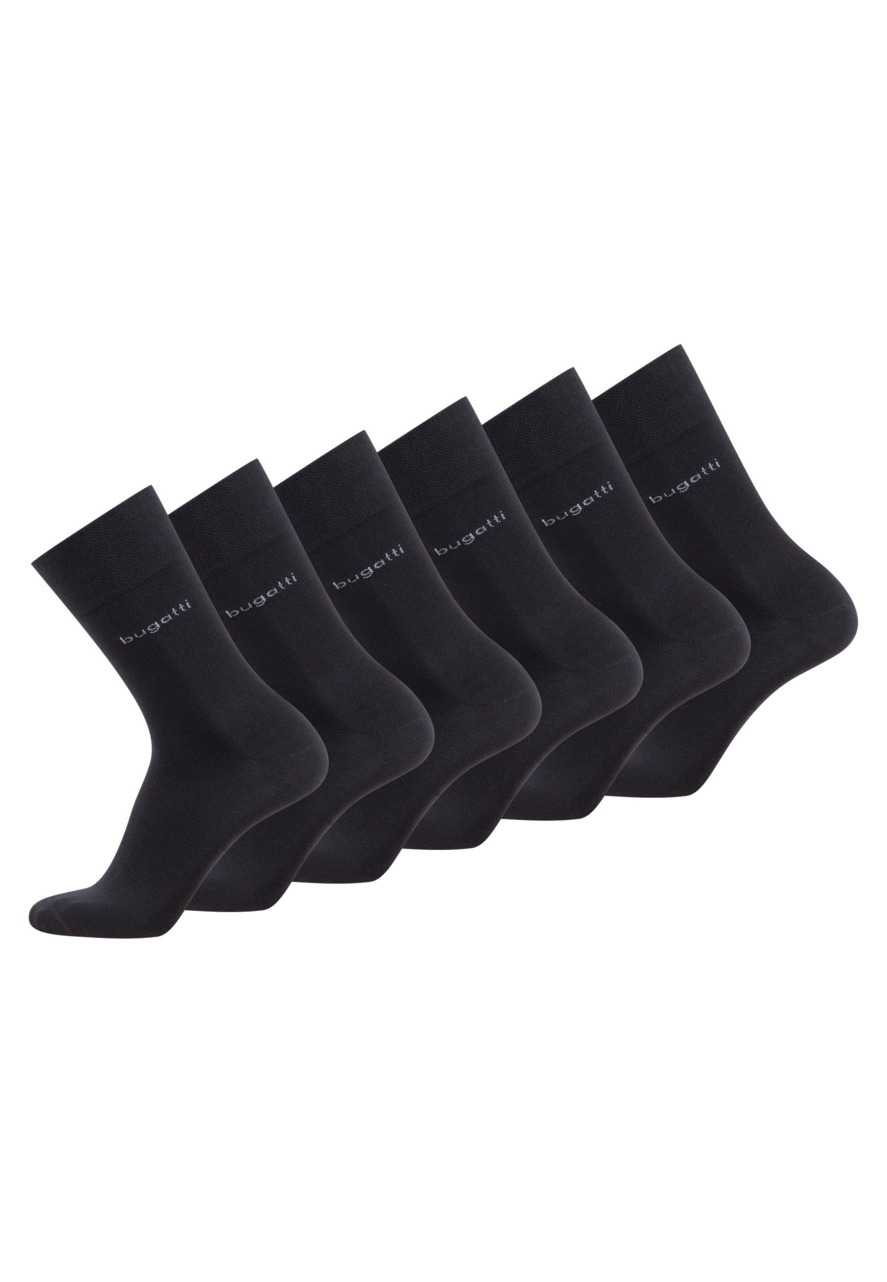 bugatti Socken bugatti socks 6er uni basic black 39-42