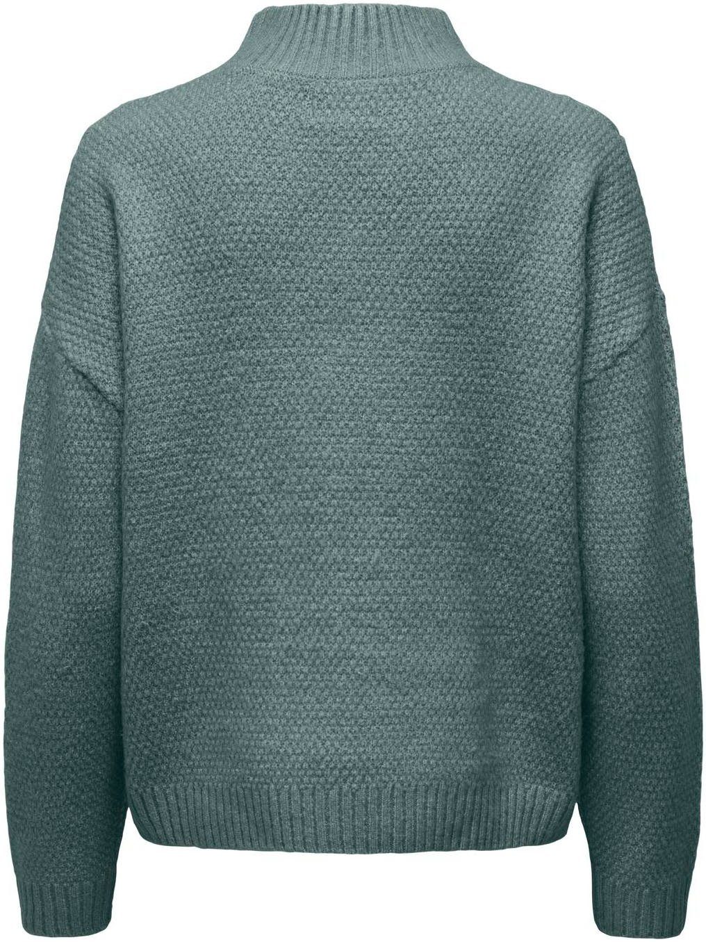 Balsam Detail:Melange Stehkragenpullover ONLAMBER LS Green HIGHNECK ONLY KNT