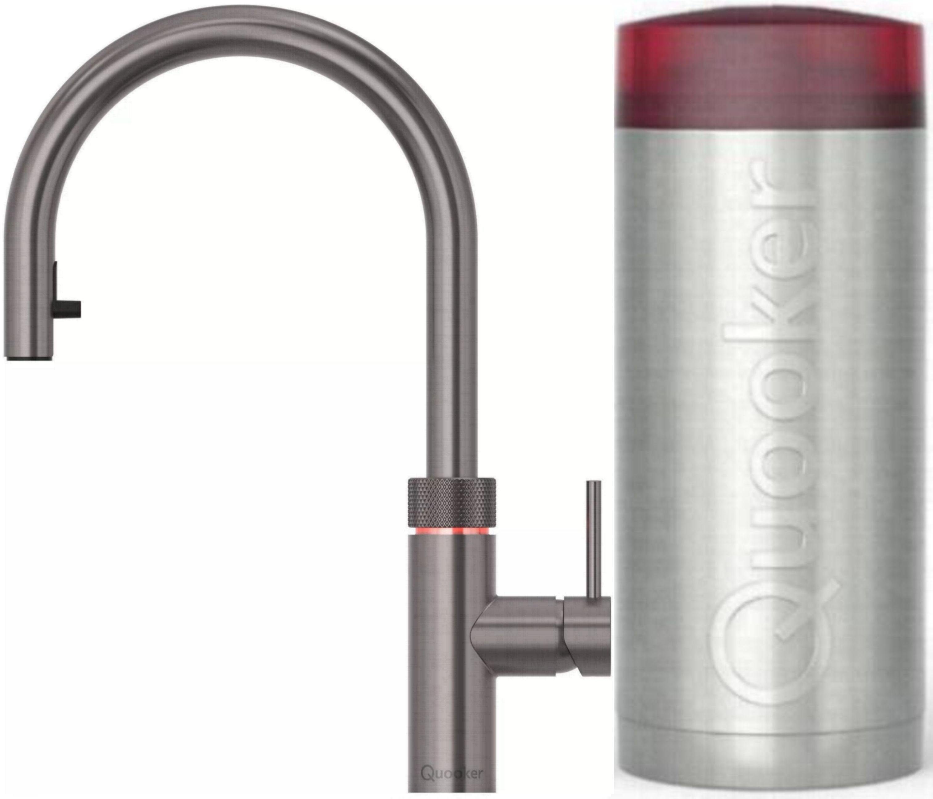 QUOOKER Küchenarmatur QUOOKER FLEX COMBI B Zugauslauf Gunmetal PVD