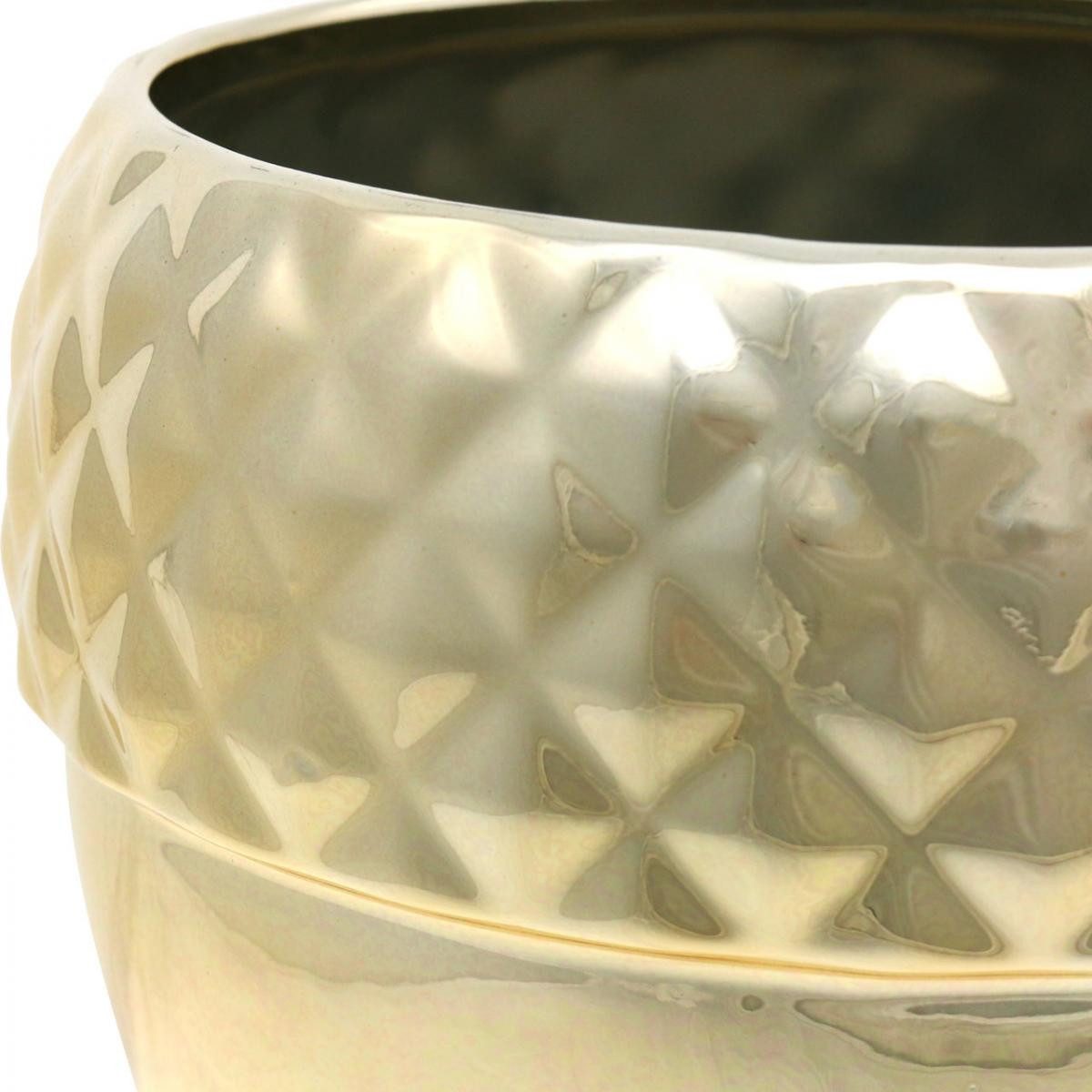 Viana Übertopf Übertopf Keramik Eichel Golden günstig online kaufen