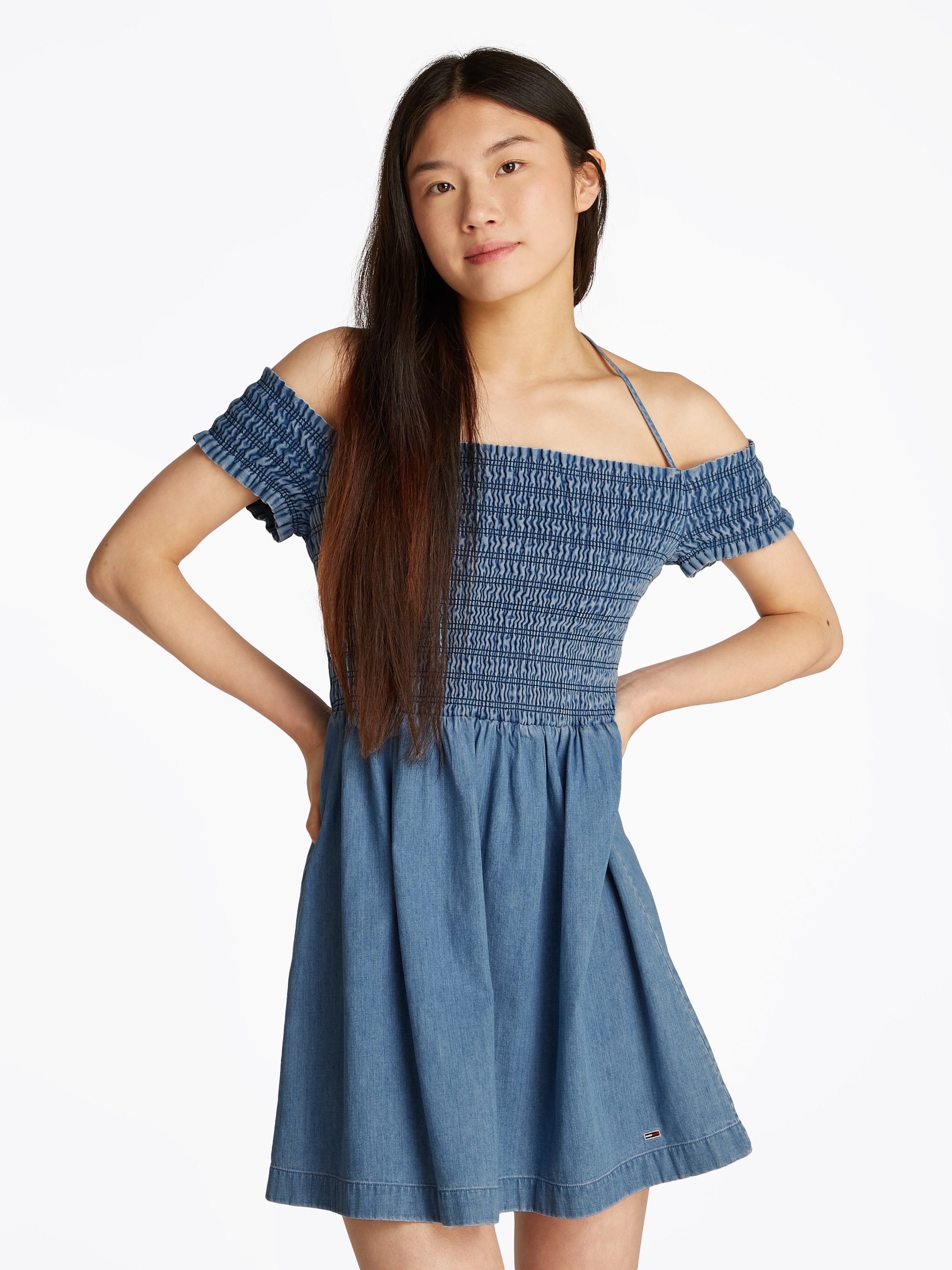 Tommy Jeans Midikleid TJW CHAMBRAY FIT günstig online kaufen