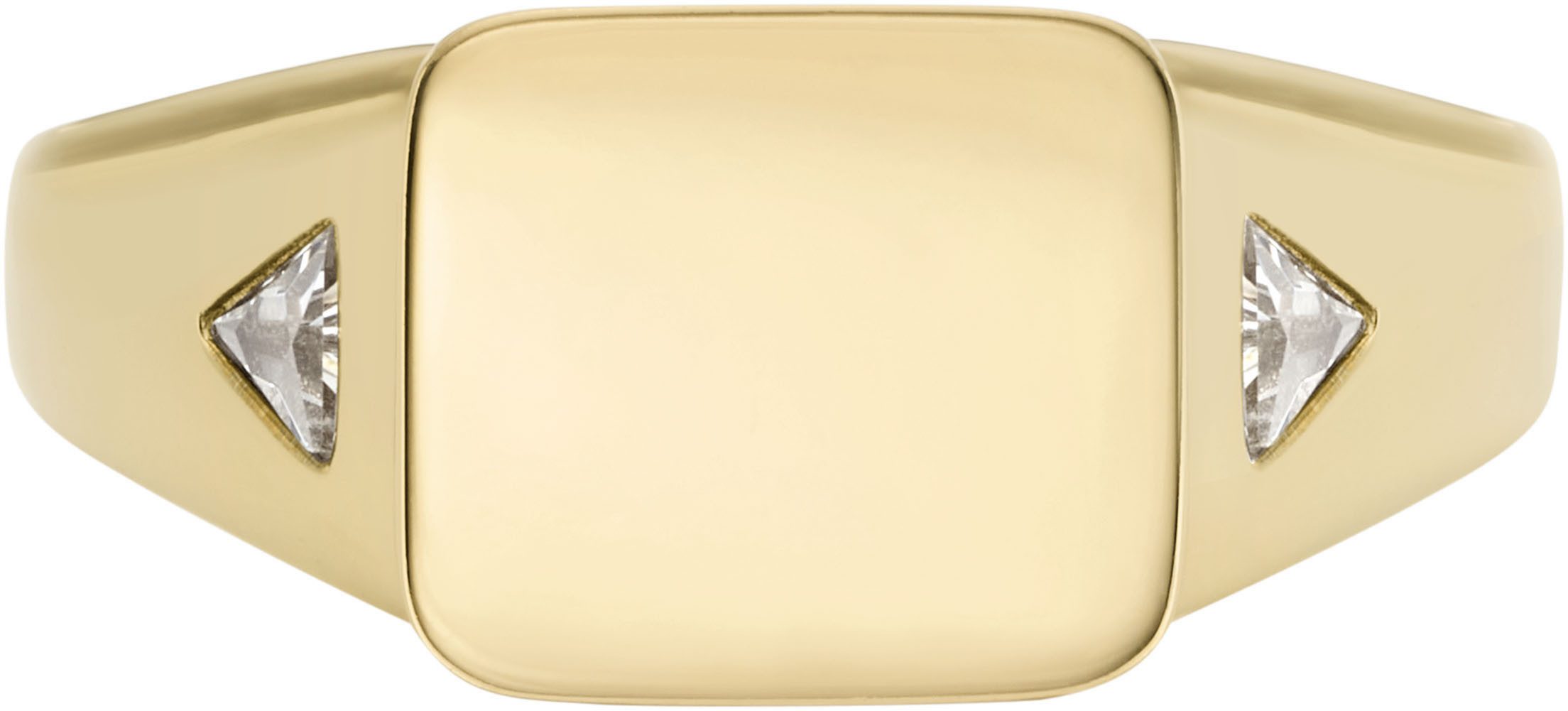 Fossil Fingerring Schmuck Geschenk Edelstahl Ring All Stacked Up, mit Zirkonia (synth)