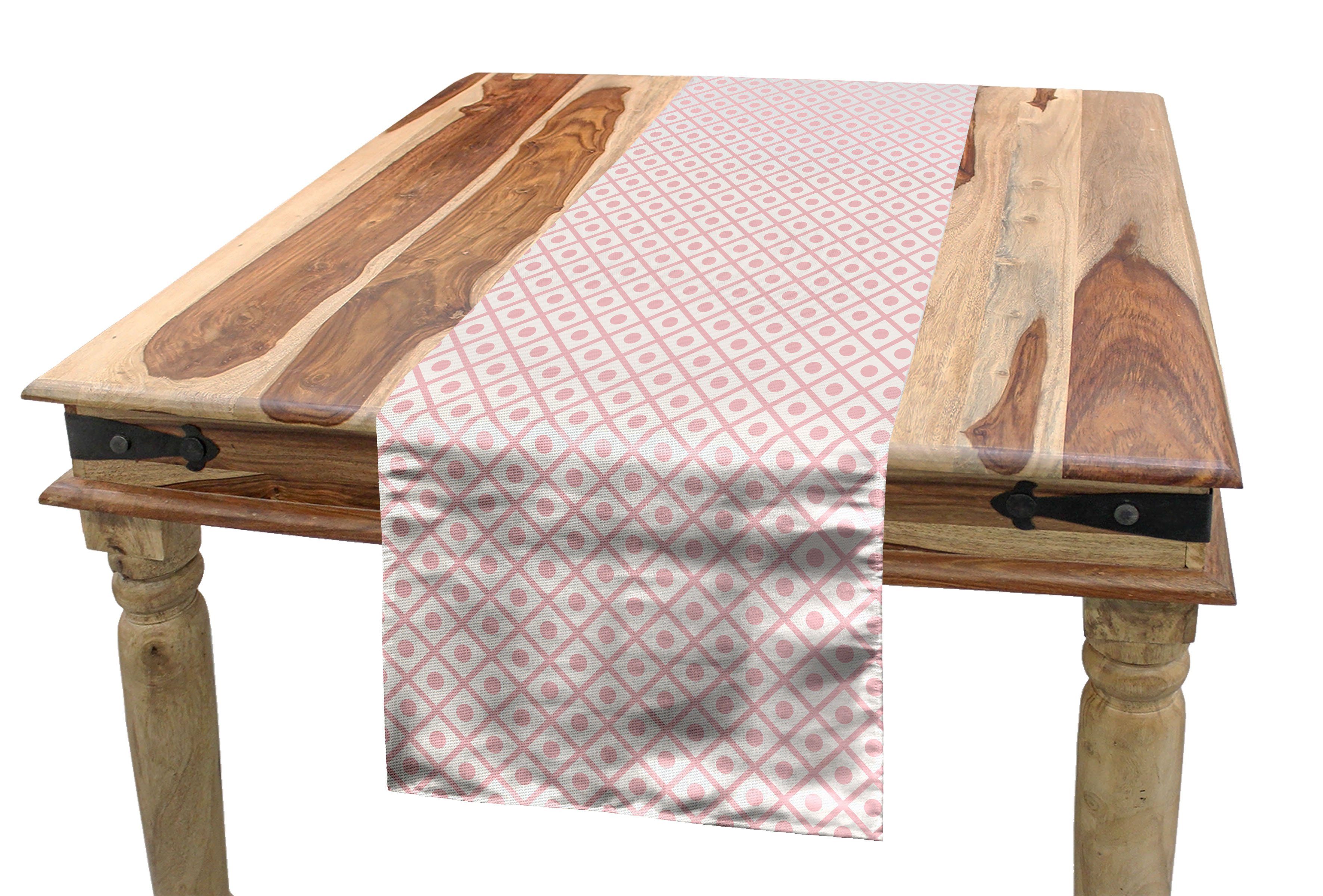 Geometrisch Tupfen Dekorativer Tischläufer Küche Rechteckiger Abakuhaus Squares Tischläufer, Esszimmer