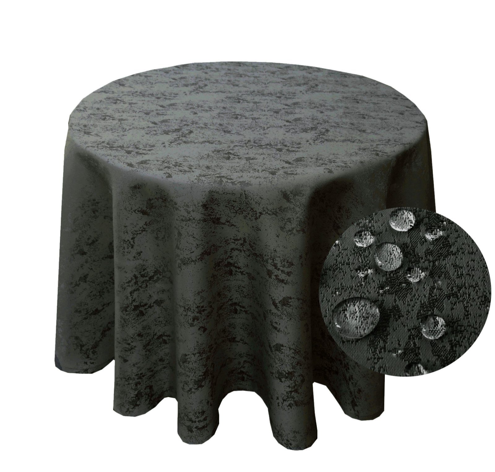Brilliant Tischdecke Meliert RUND Tischdecke marmoriert günstig online kaufen