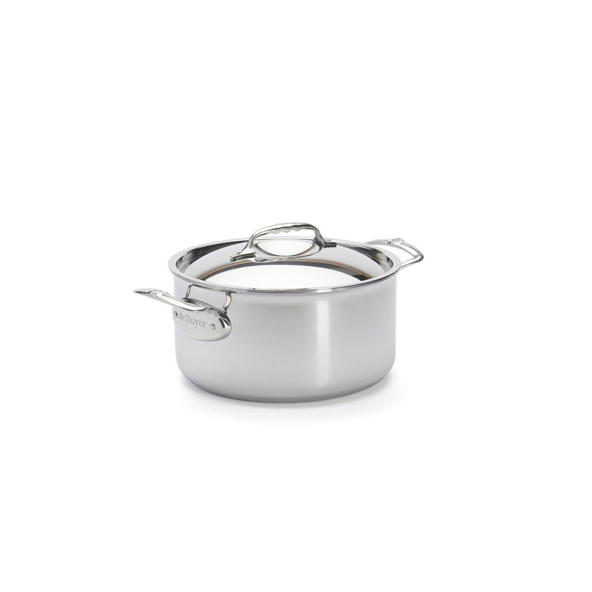 de Buyer Bräter Affinity, Bratentopf 24 cm / 5,4 L - Edelstahl-Mehrschichtmaterial