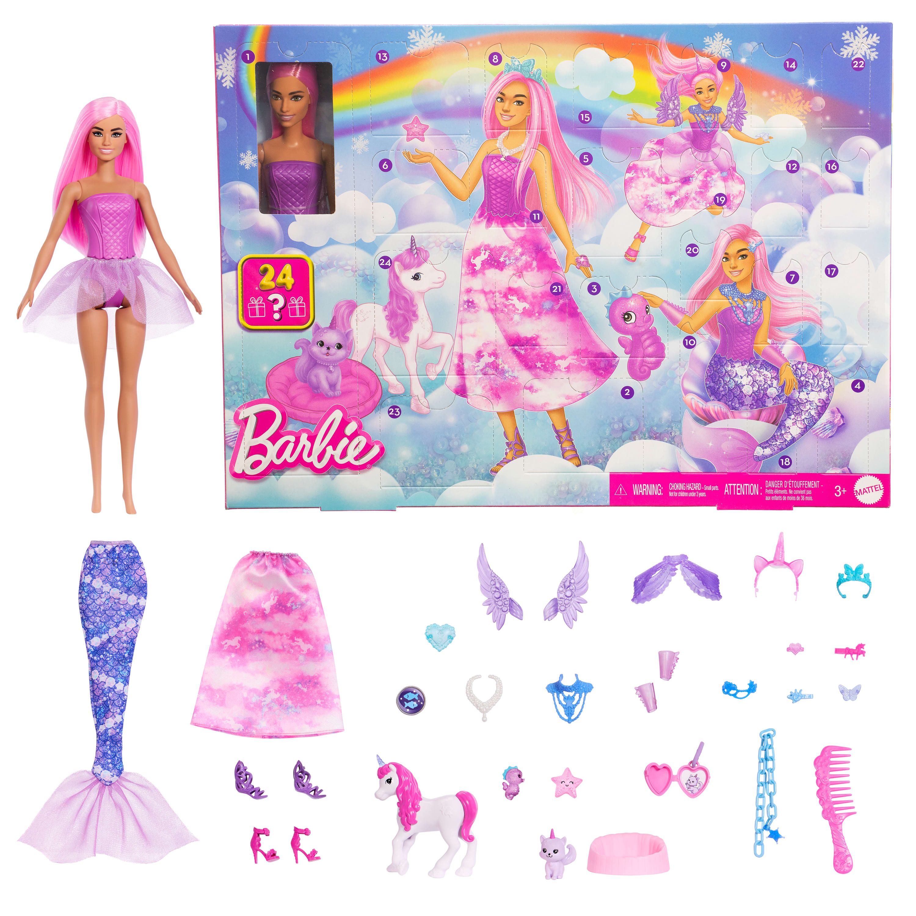 Barbie Spielzeug-Adventskalender Barbie Fantasy Adventskalender