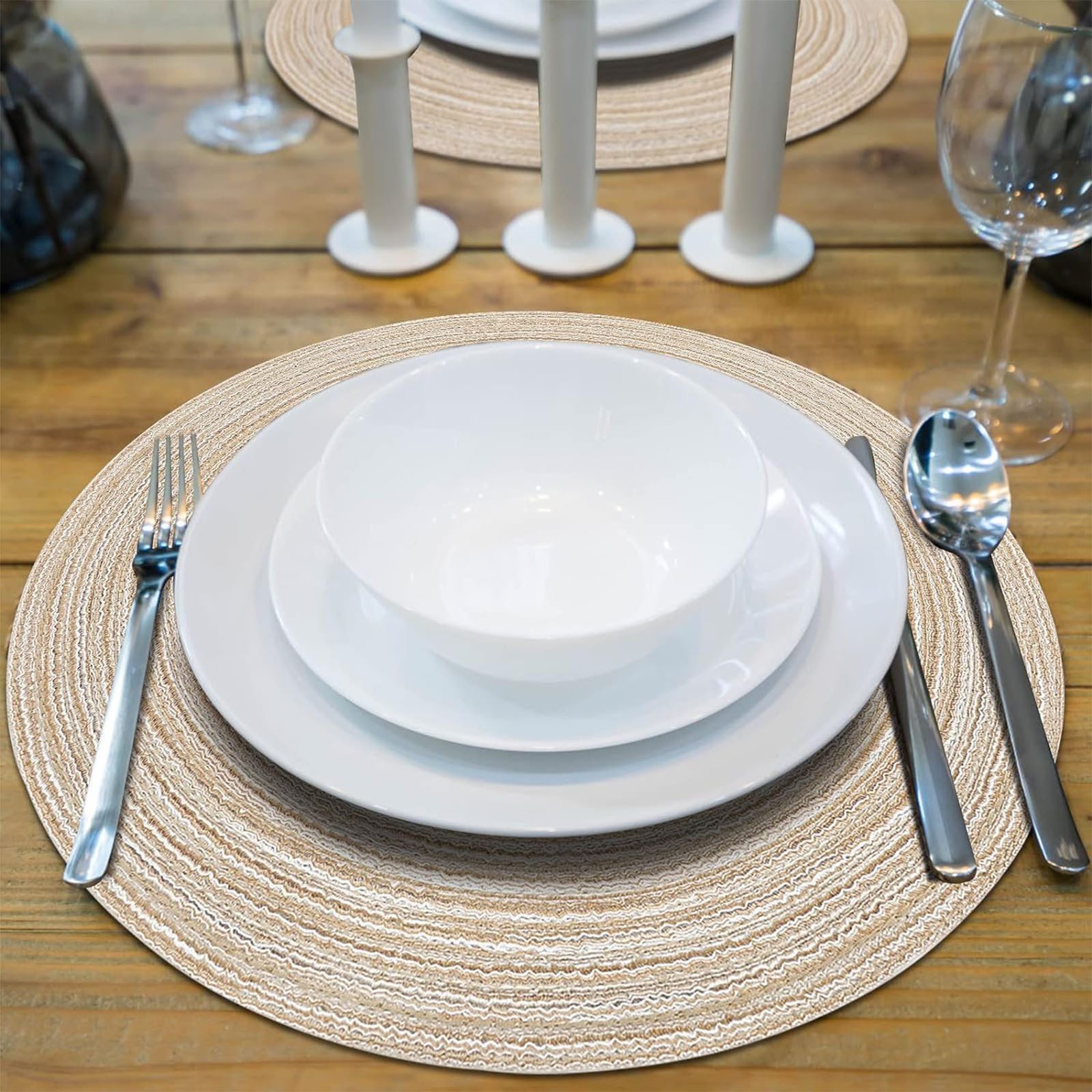 OKWISH Platzset 6er Tischset Platz-Matten Platzdeckchen günstig online kaufen