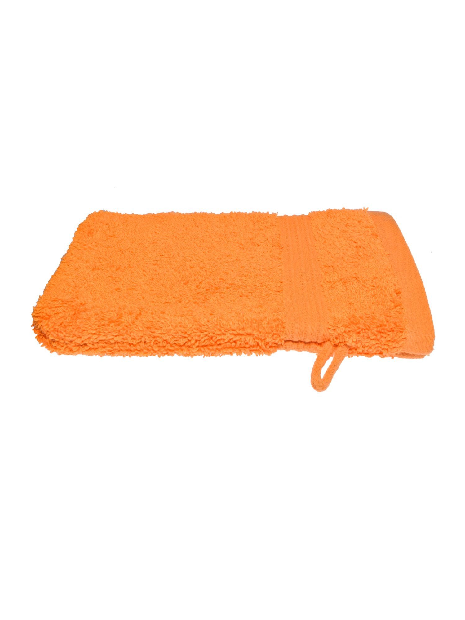 Julie Julsen Handtücher 1-Handtücher-Orange-Waschhandschuh 15 x 21 cm, Baumwolle (1-St)