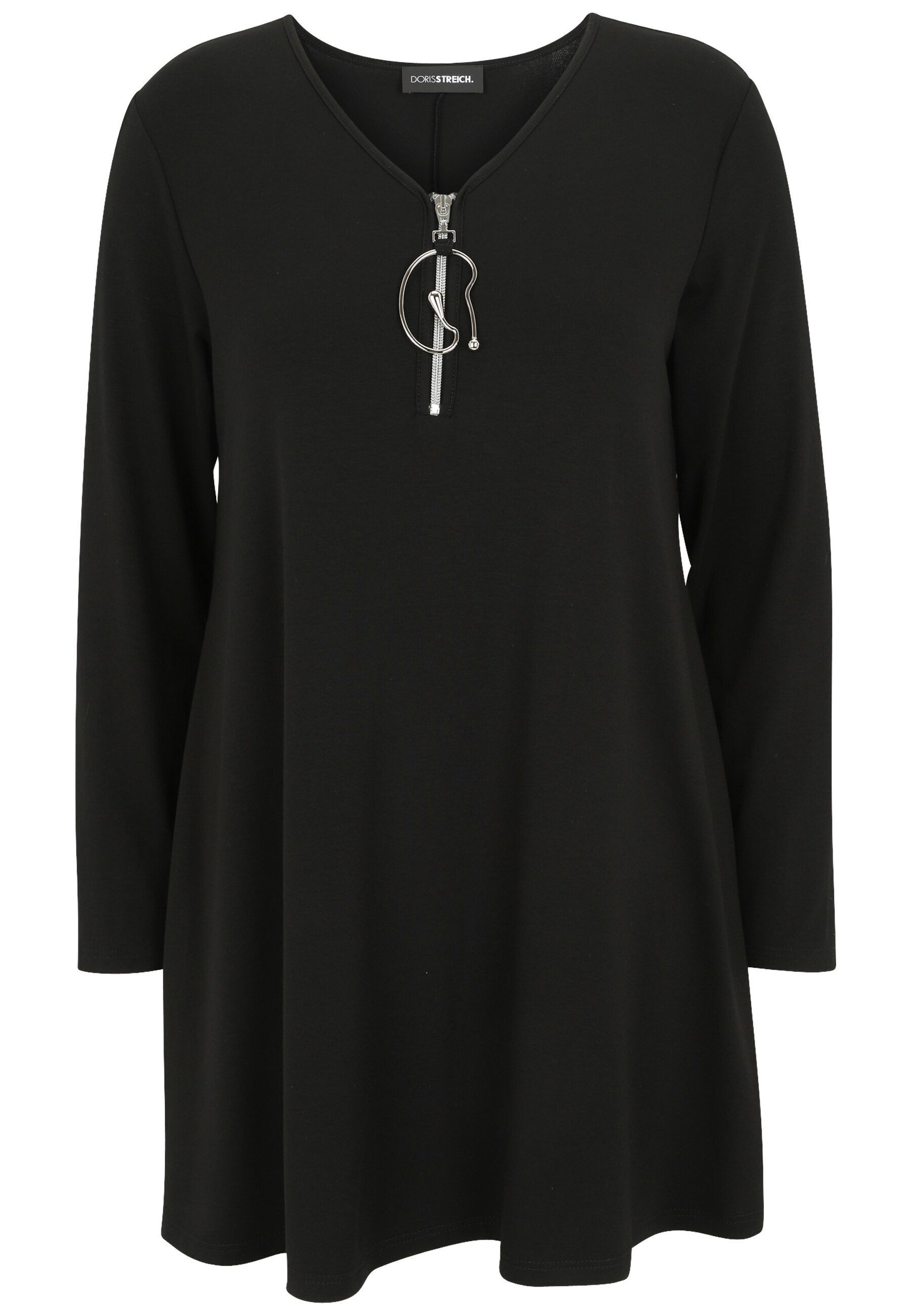 Doris Streich Longshirt (1-tlg) mit dekorativem Reissverschluss-Anhänger günstig online kaufen