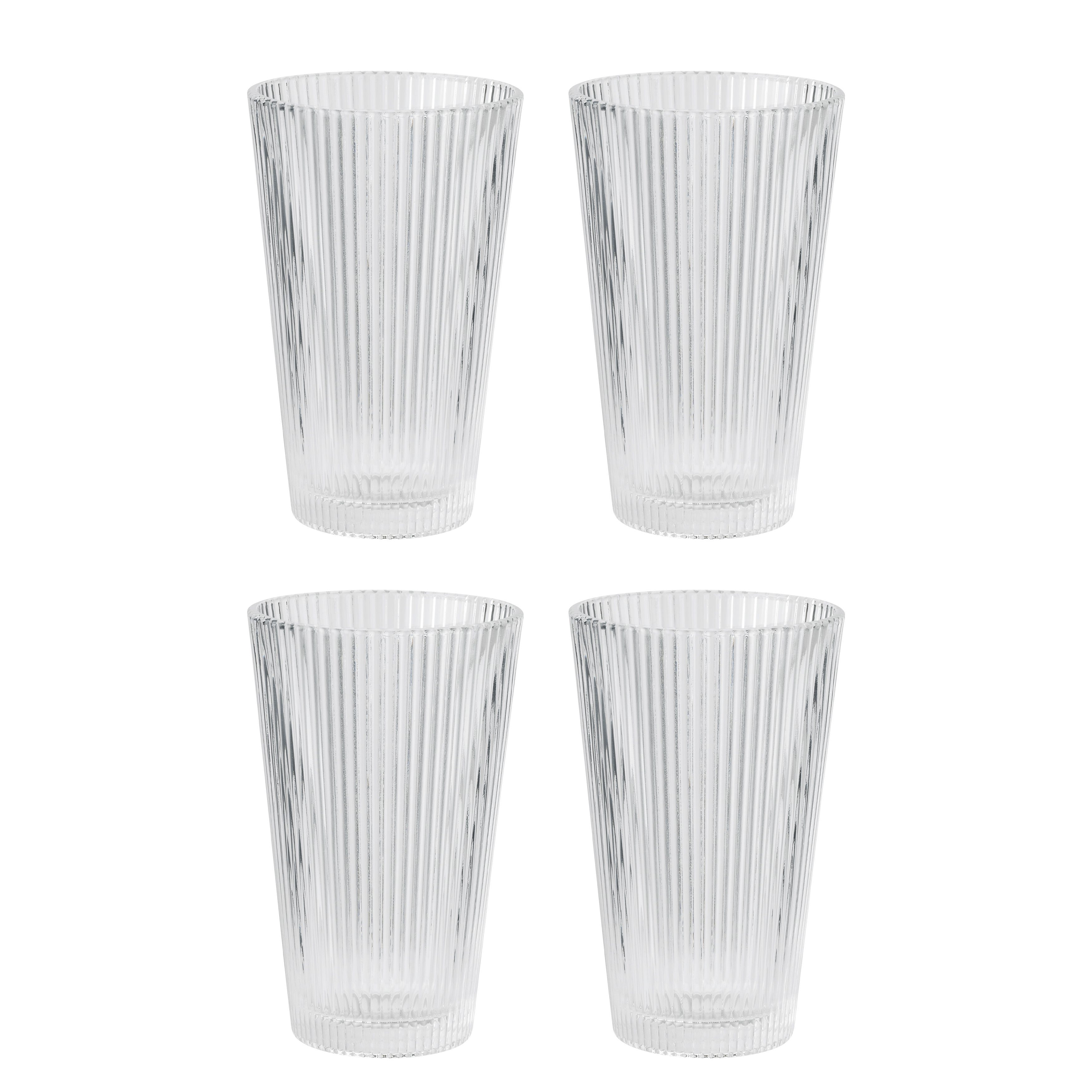 Stelton Glas Stelton Pilastro Trinkgläser 0.35 l. 4 St, Glas