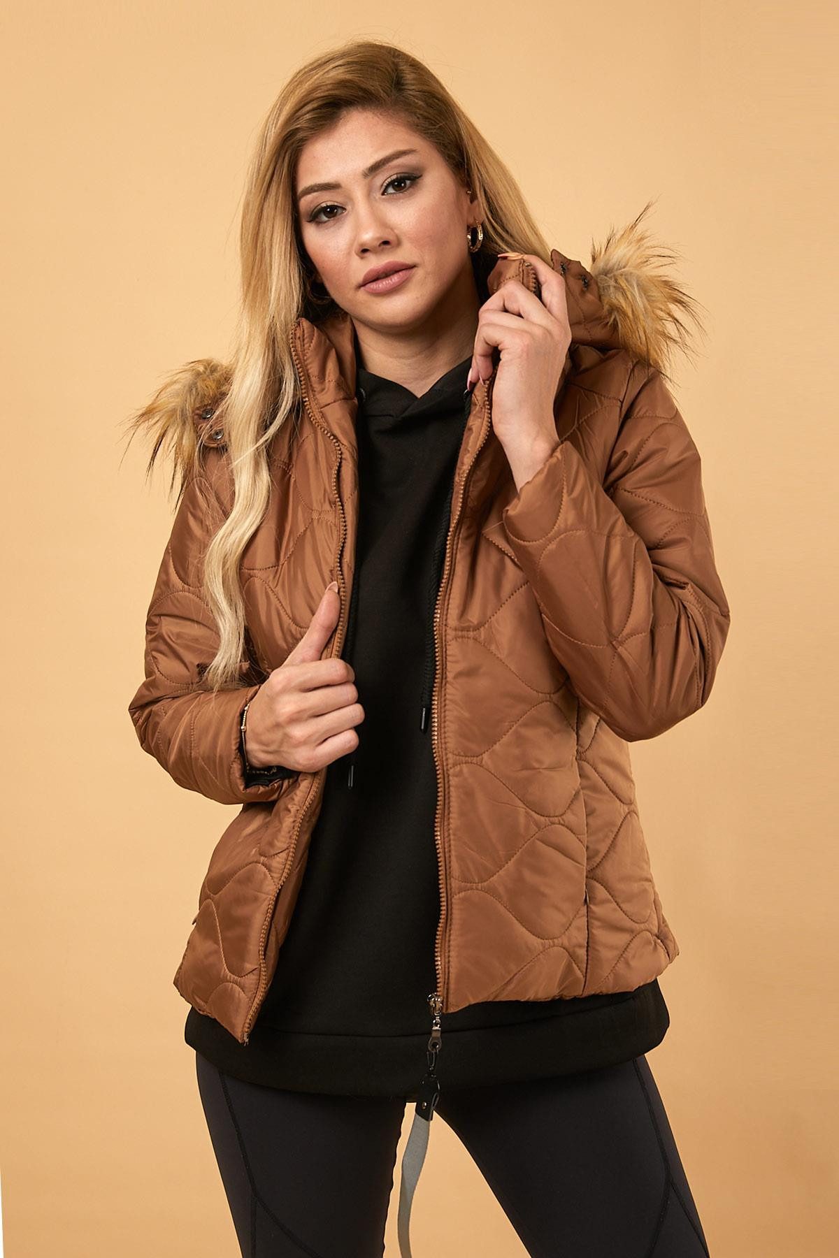 MODAMİHRAM Winterjacke Kurze gesteppte Pufferjacke günstig online kaufen