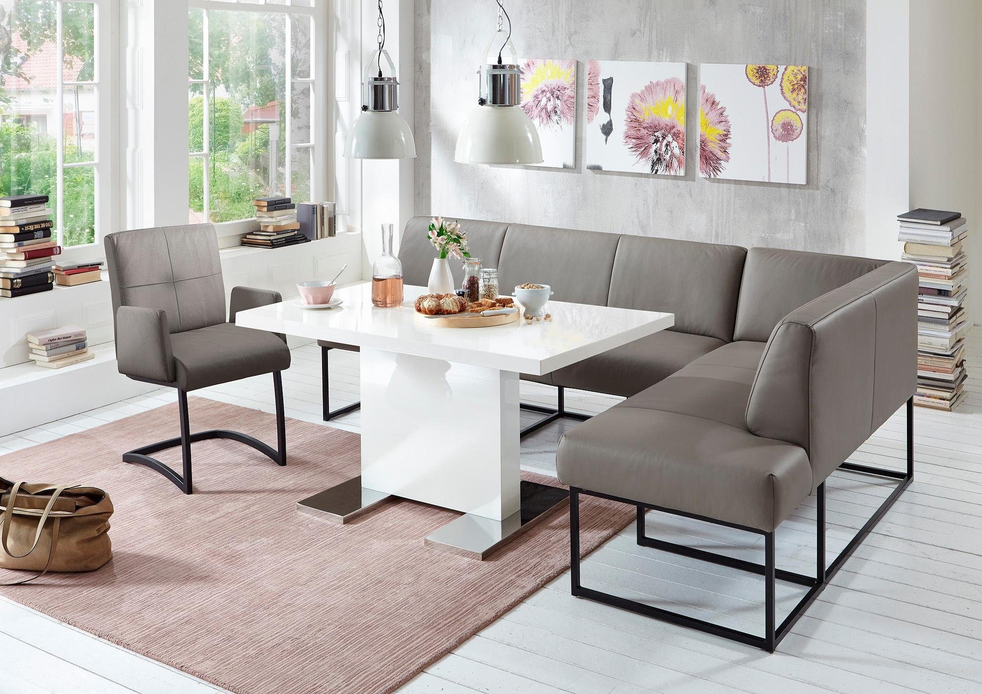 exxpo - sofa fashion Eckbank Affogato, bequem und elegant, hochwertige Detailverarbeitung, Frei im Raum stellbar