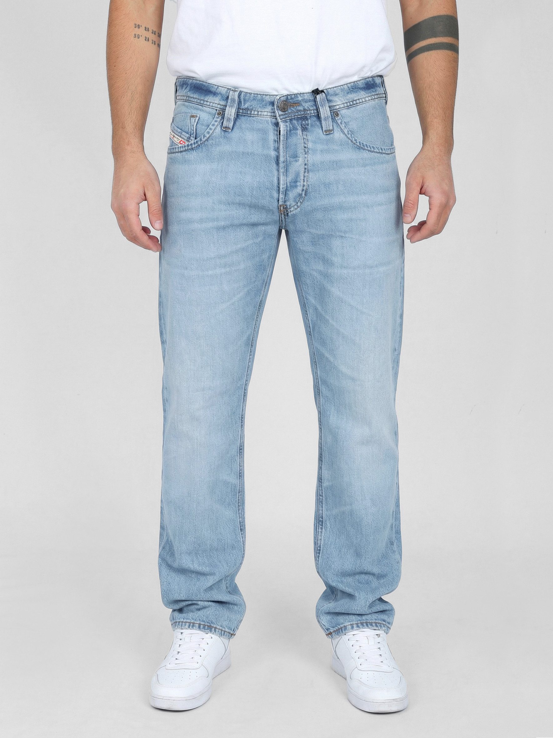 Diesel Straight-Jeans Leicht & Weich ohne Stretch - MARKEE R68DJ - Länge:32 Regular Fit