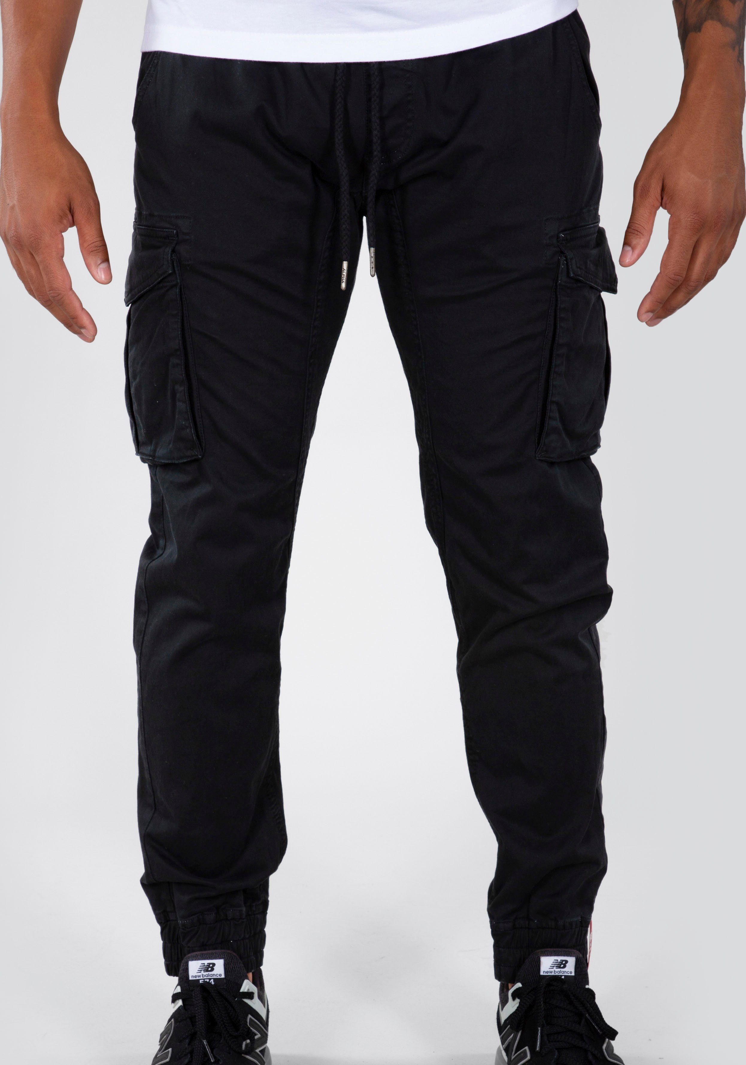 Jogger Cargohose Cotton Twill Industries Alpha black