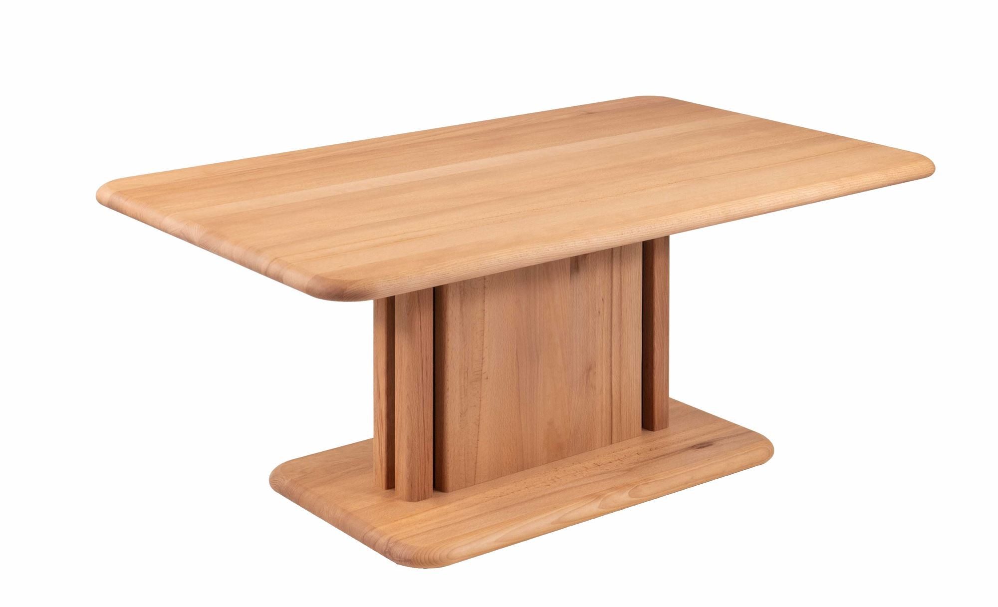 58 aufm Kessel Couchtisch Funktionstisch Conni 110x48x65 Massivholz Kernbuche (inkl. Lieferung bis in die Wohnung, 1-St., Lieferung bis Verwendungsstelle), stufenlos höhenverstellbar Tischplatte aus Massivholz auf Rollen