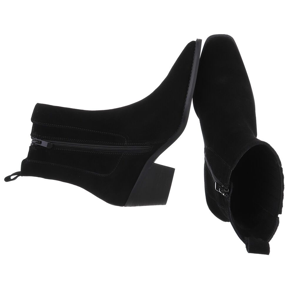 Ital-Design Elegante Leder-Stiefeletten für Damen - Komfort und Stil Wester günstig online kaufen