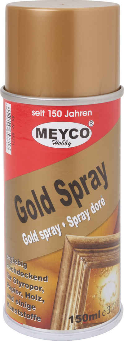 MEYCO Hobby Sprühfarbe Spray-Farbe Gold von Stanger, 150 ml